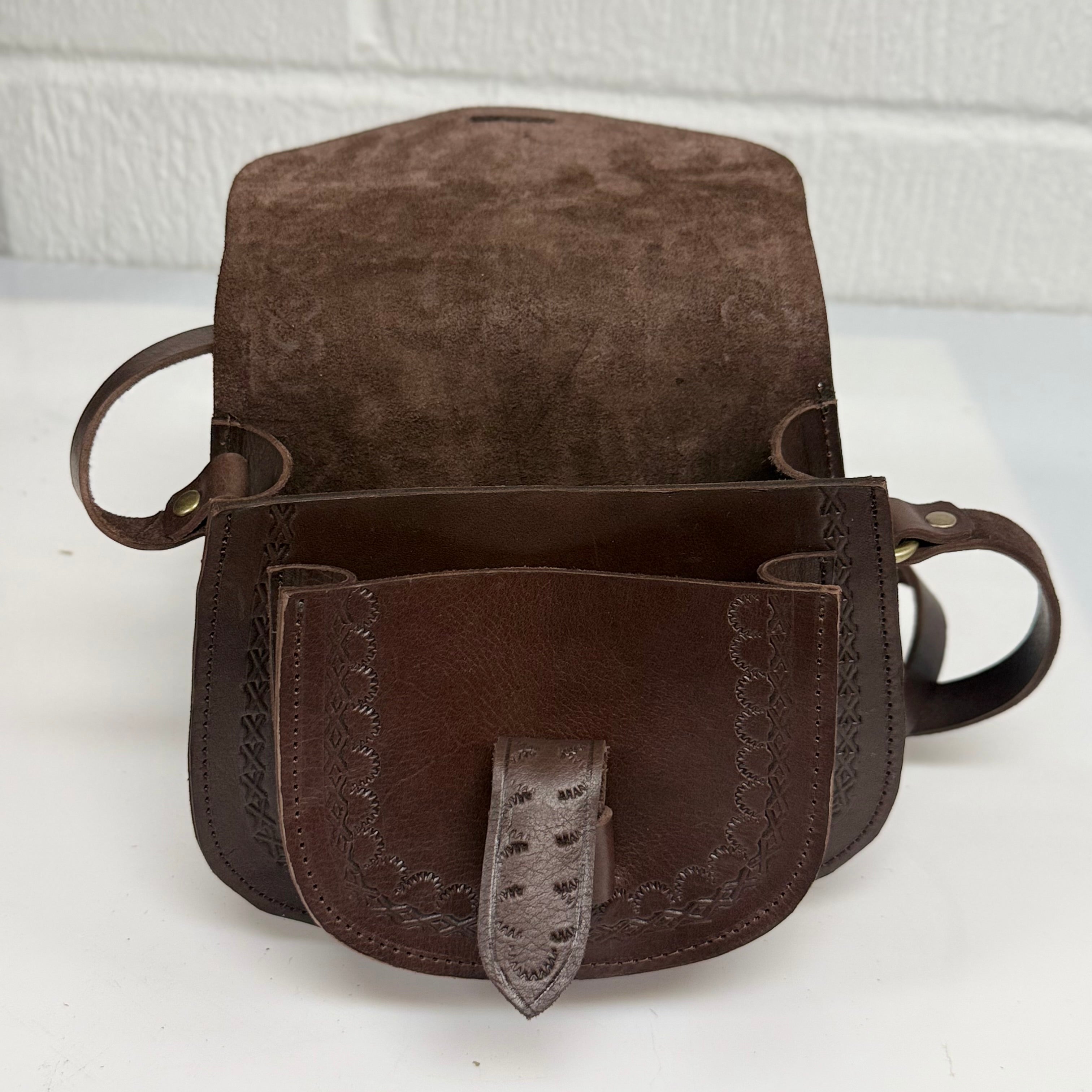 Maya Marteller Leather Saddle Bag