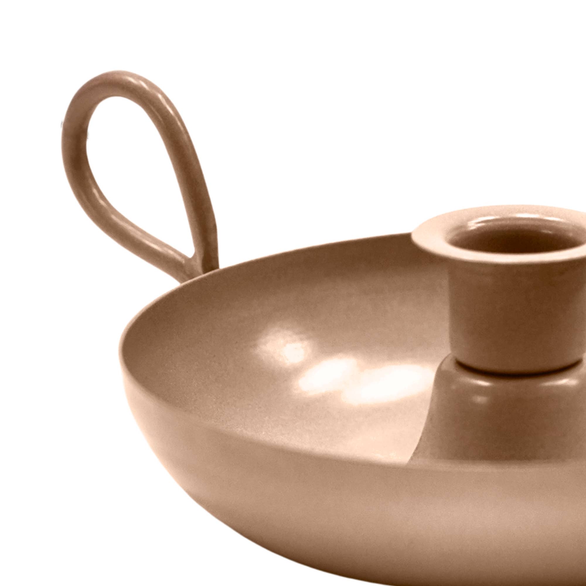 Wee Willy Winky Metal Candle Holder – Apricot or Grey