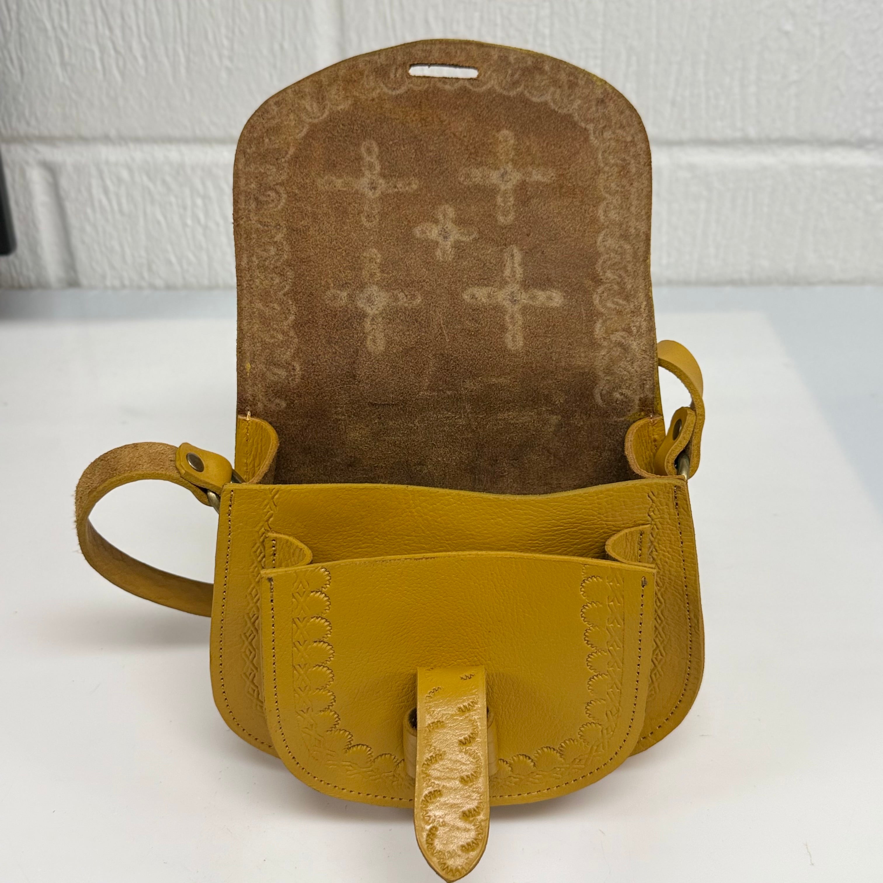 Maya Marteller Leather Saddle Bag