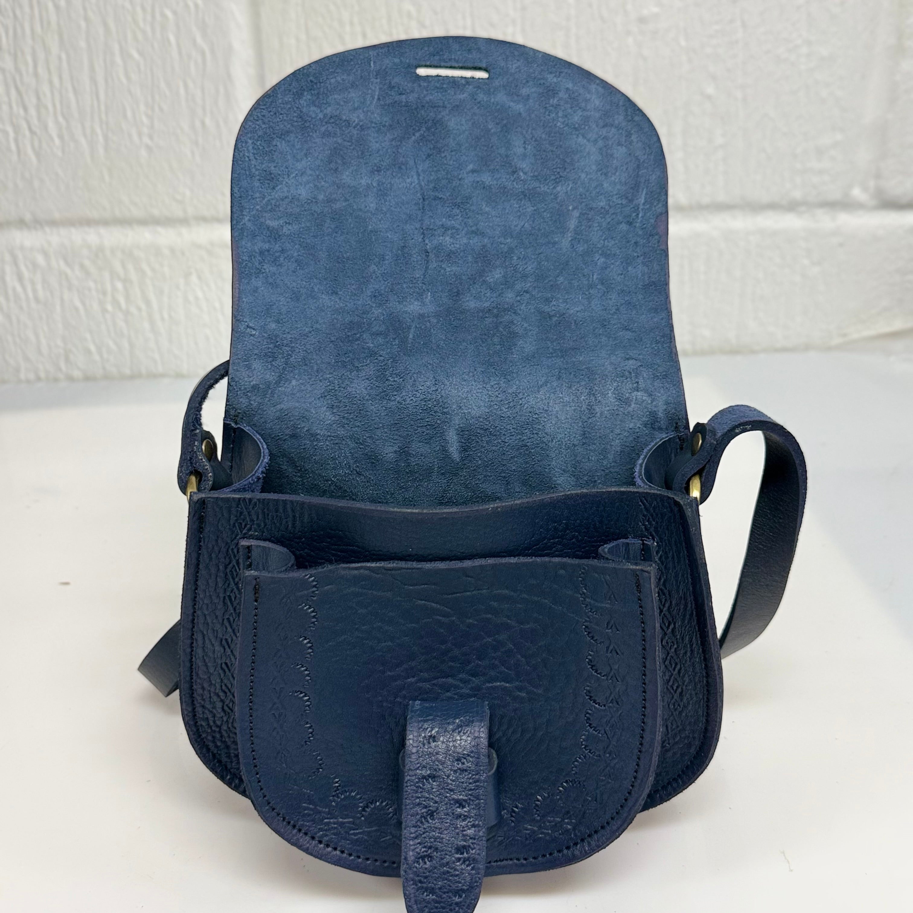 Maya Marteller Leather Saddle Bag