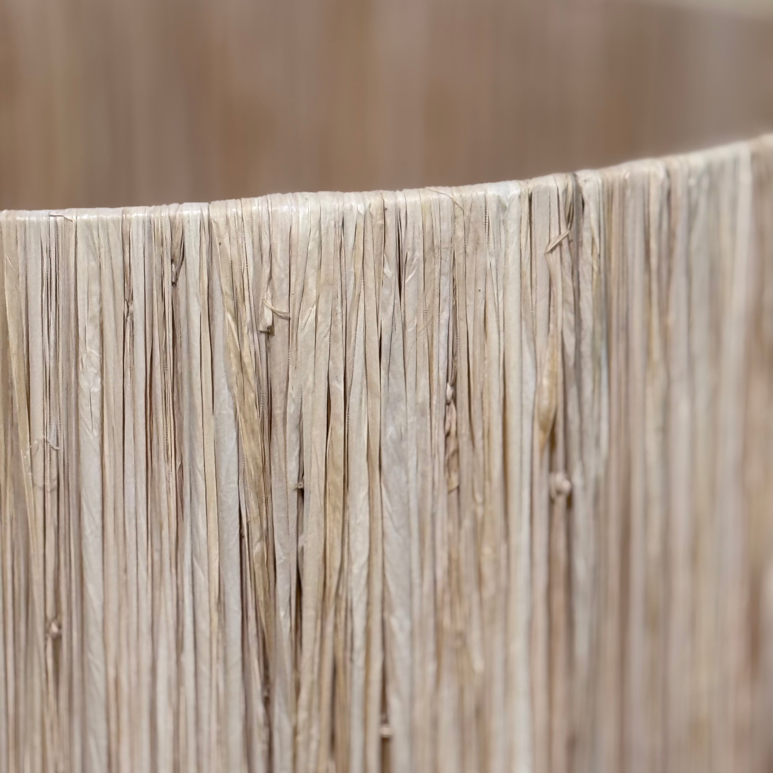 Handwoven Raffia Moroccan Table Lamp – Sculptural Boho Lighting