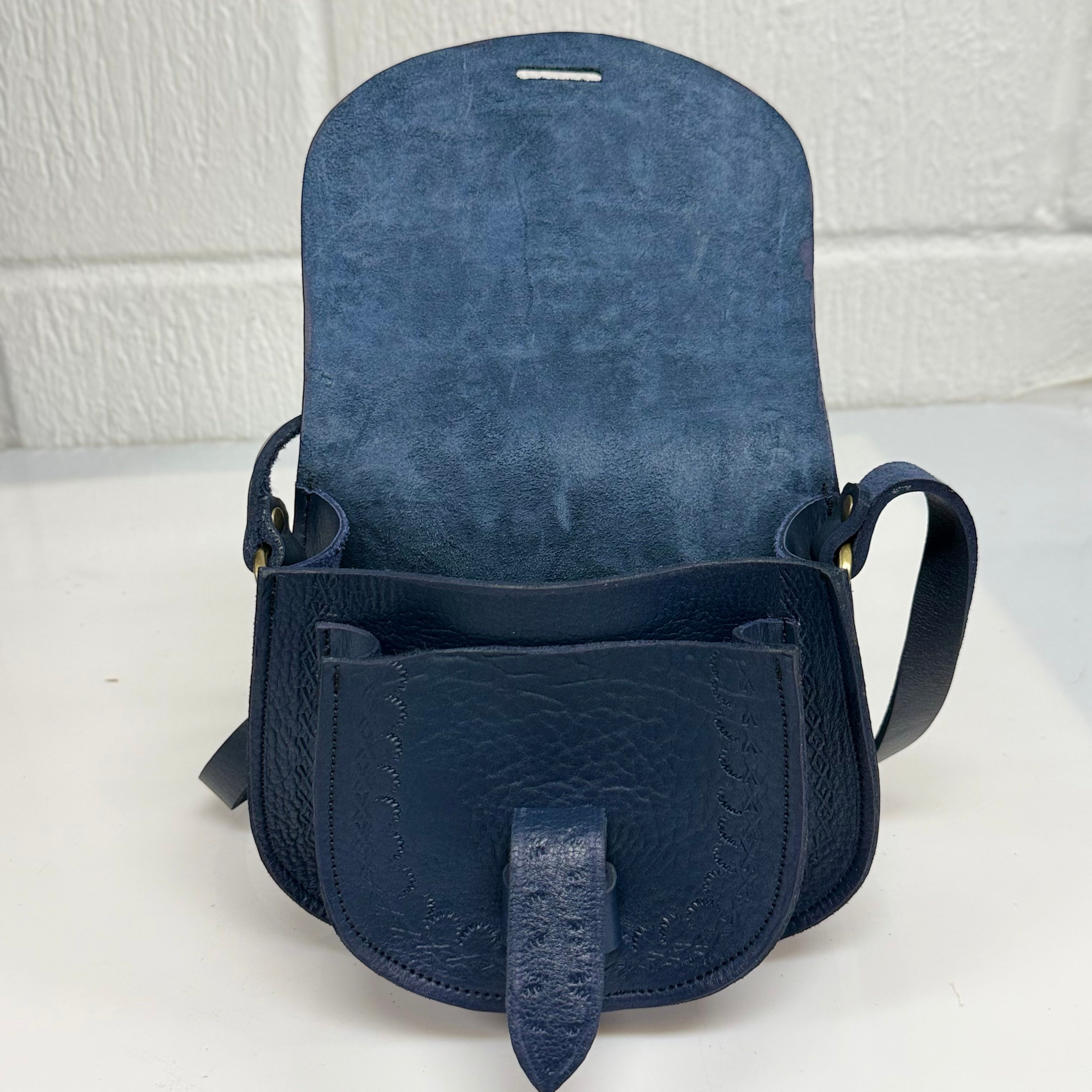 Maya Marteller Leather Saddle Bag