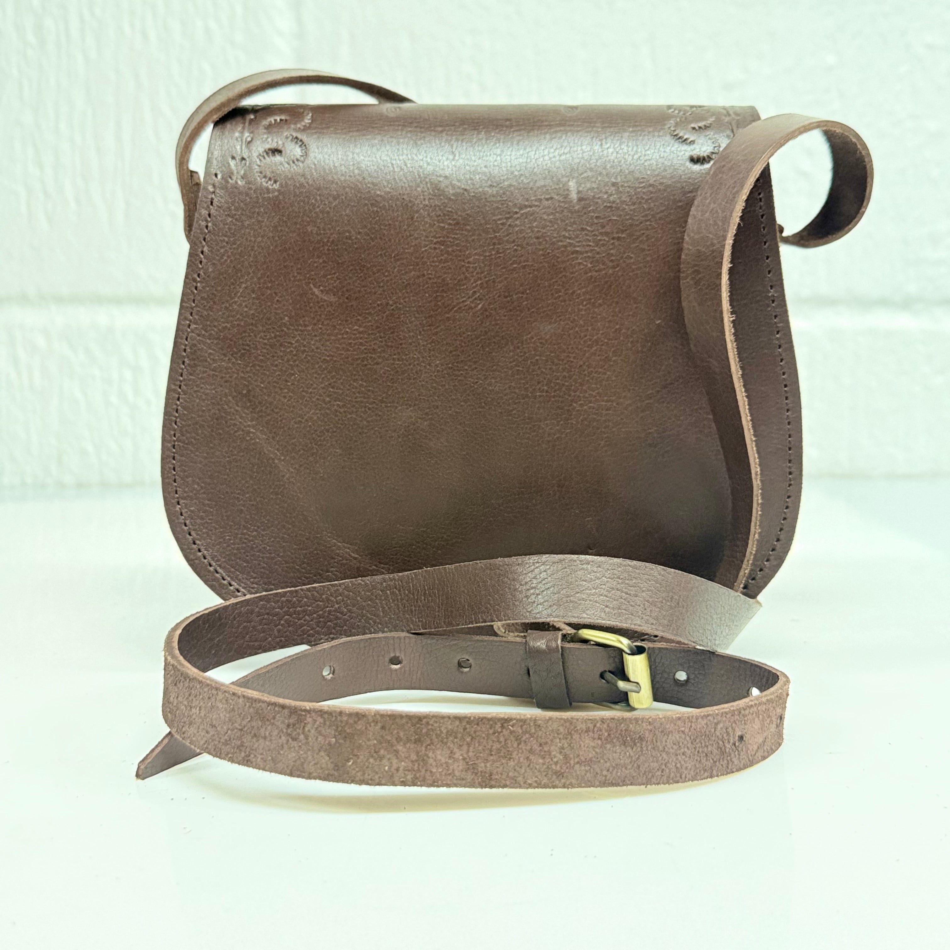Maya Marteller Leather Saddle Bag
