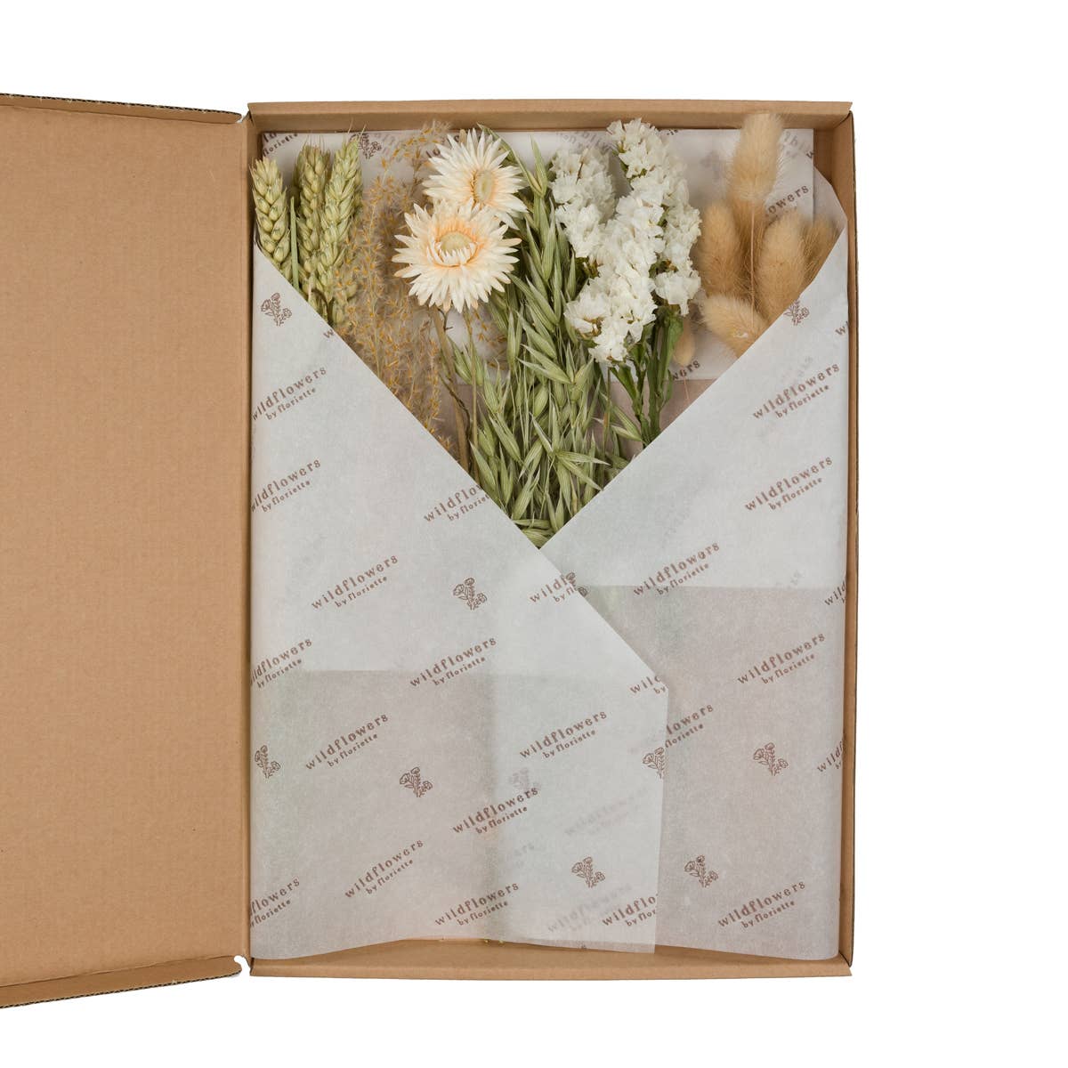 Letterbox Dried Flower Bouquet – Handcrafted Seasonal Flowers Gift natural