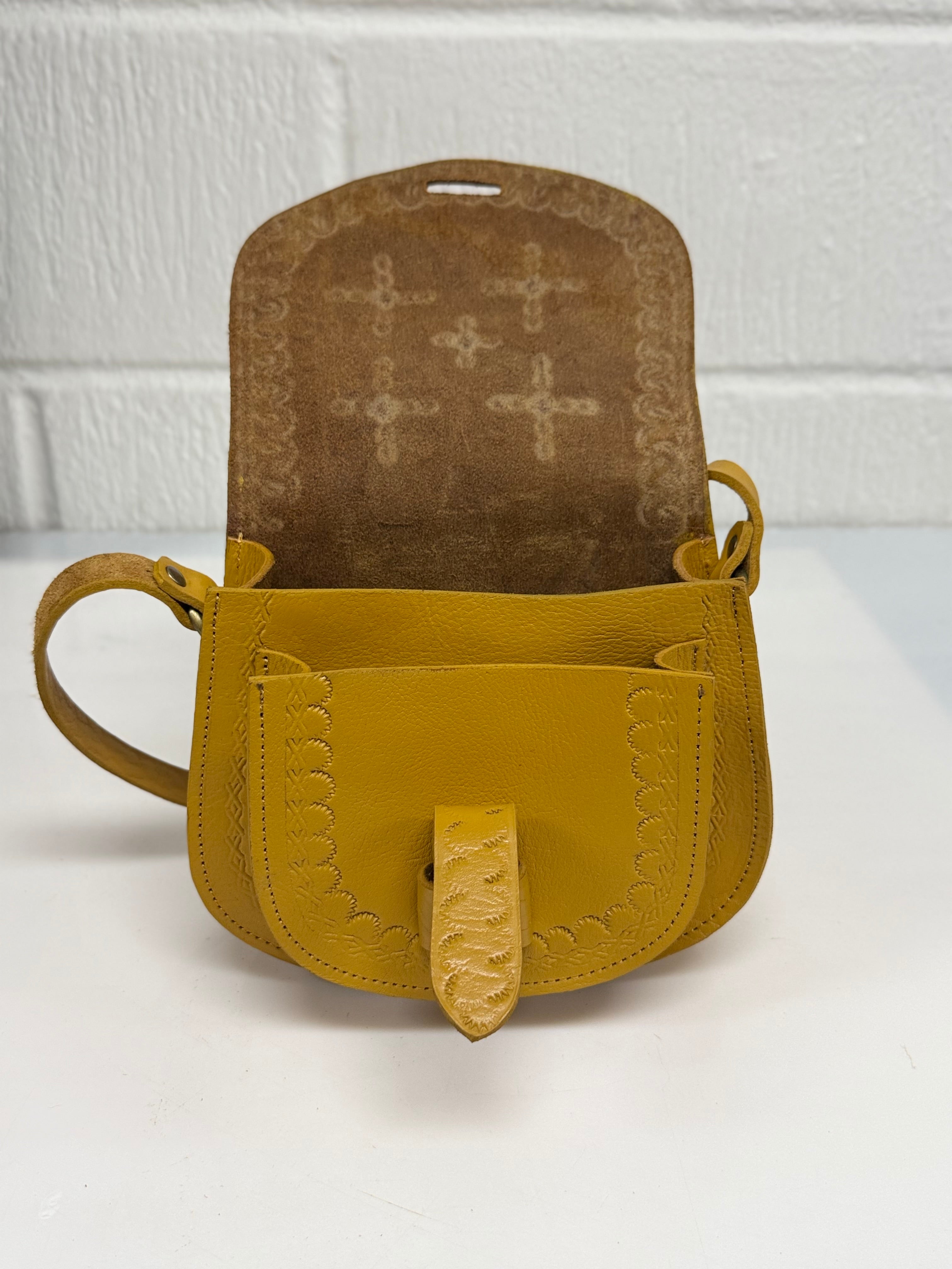 Maya Marteller Leather Saddle Bag