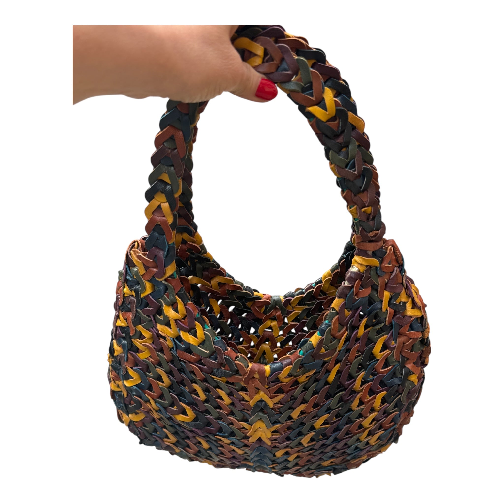 Interlink Leather Shoulder Bag