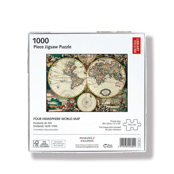 MAP OF THE WORLD 1000 pcs Puzzle