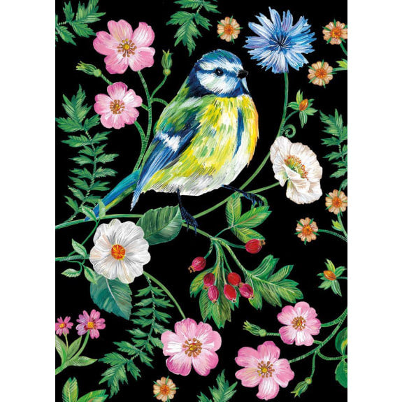 MIDNIGHT GARDEN Greeting Card