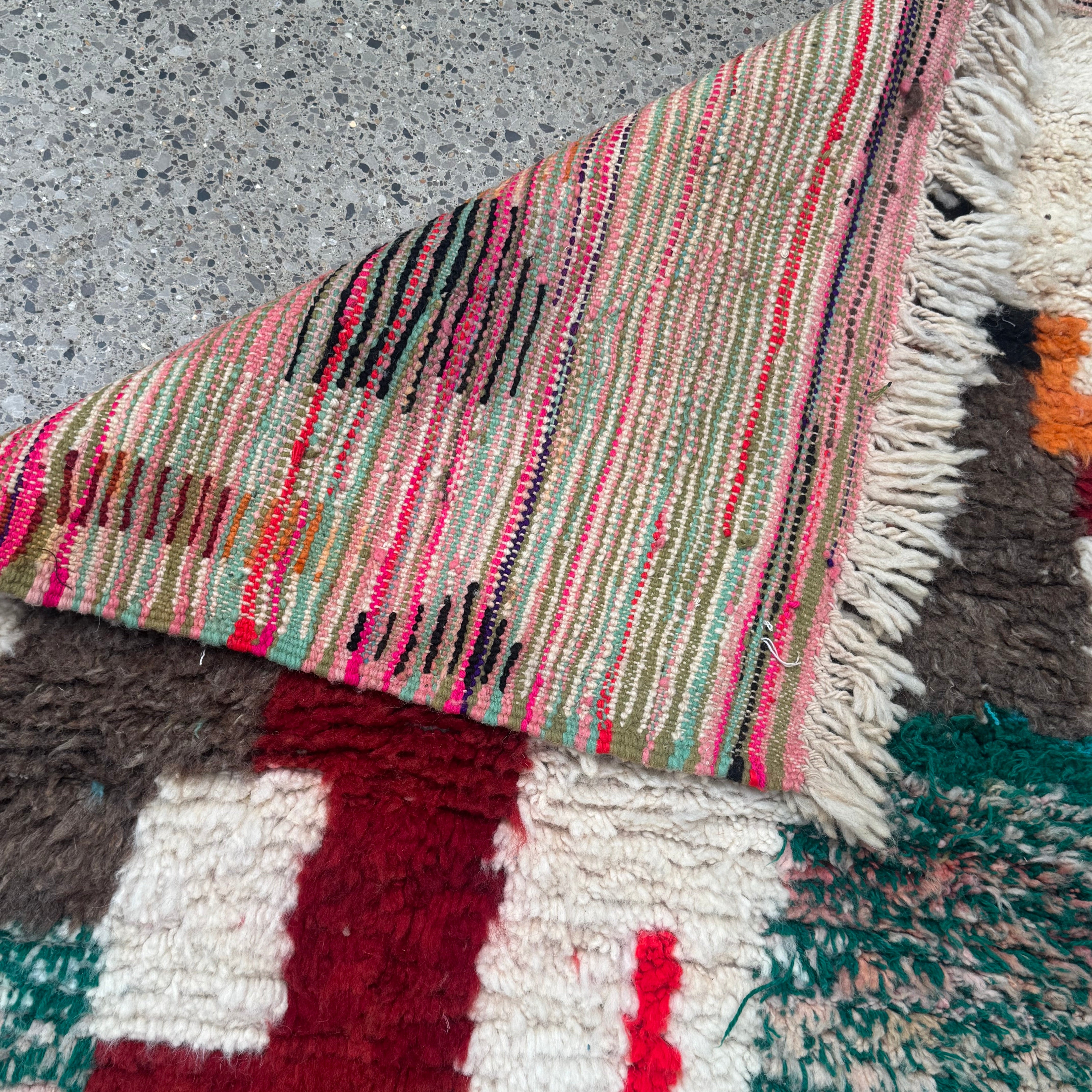 Boujaad Wool rug "Colour Blocks" 160 x 100 cm