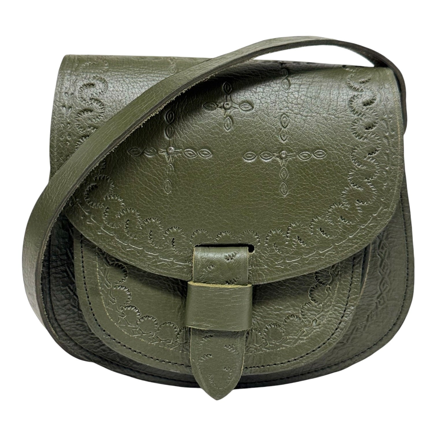 Maya Marteller Leather Saddle Bag