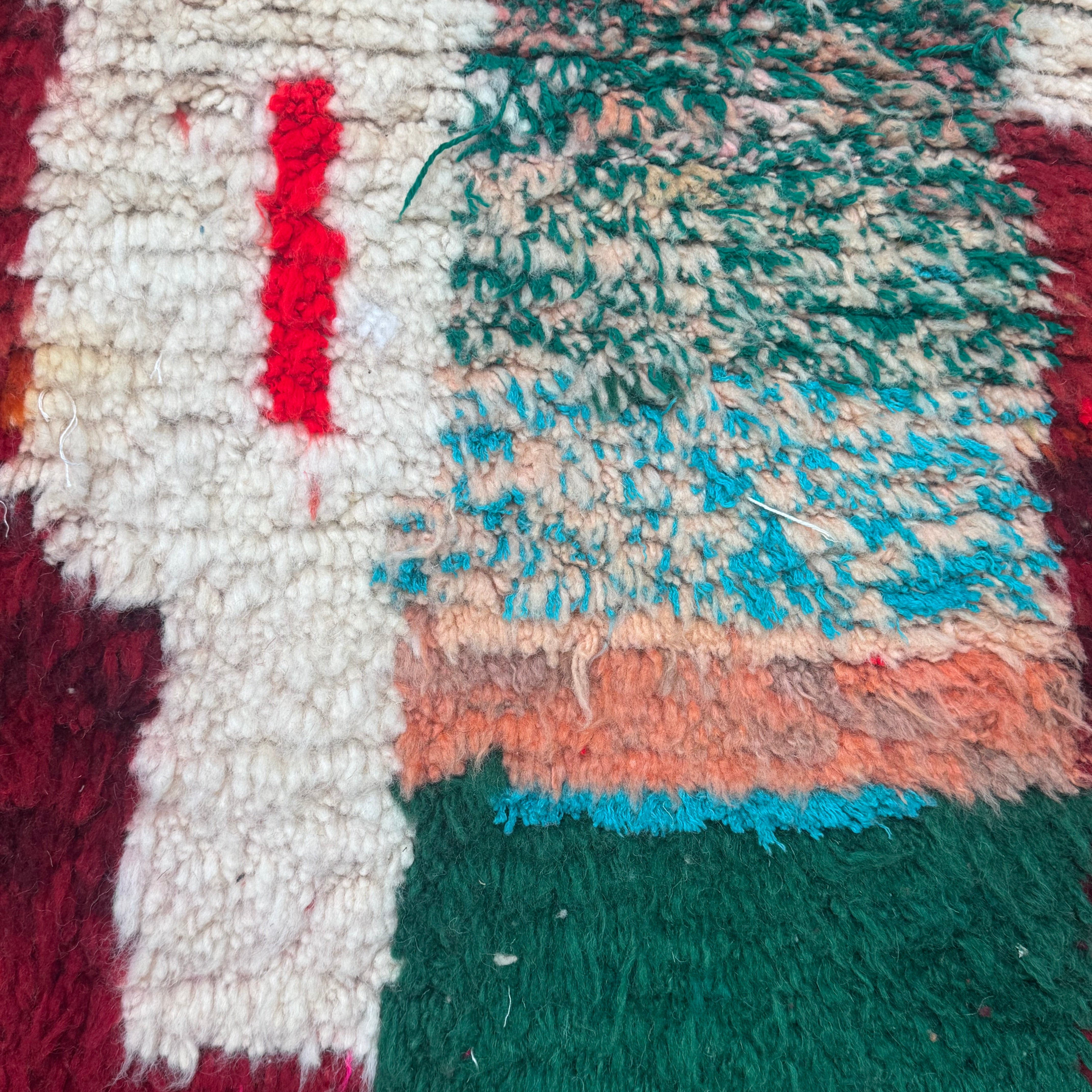 Boujaad Wool rug "Colour Blocks" 160 x 100 cm