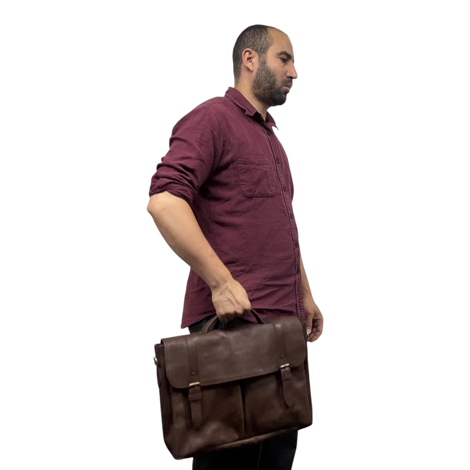 Sac porte-documents Oxford - Chocolat
