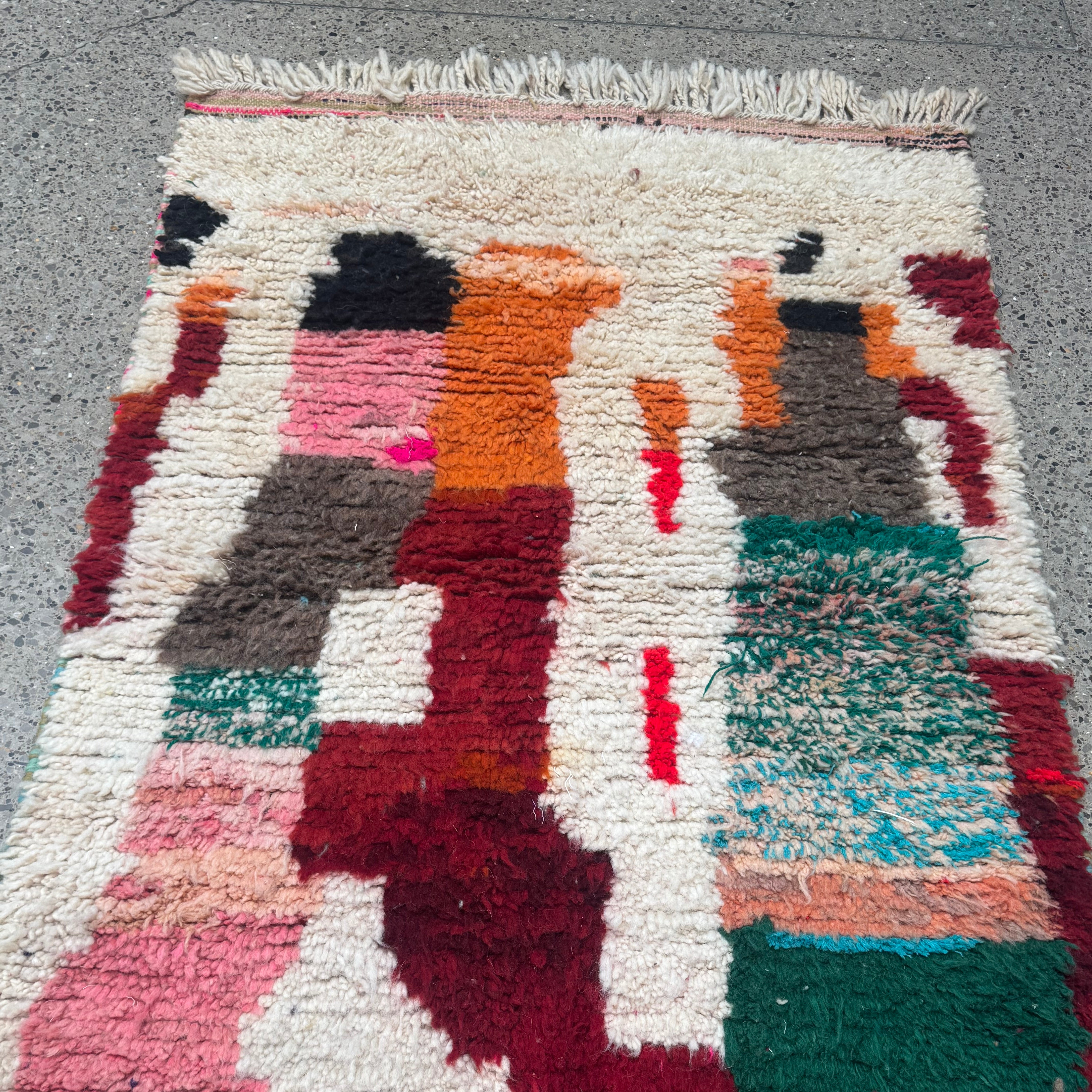Boujaad Wool rug "Colour Blocks" 160 x 100 cm