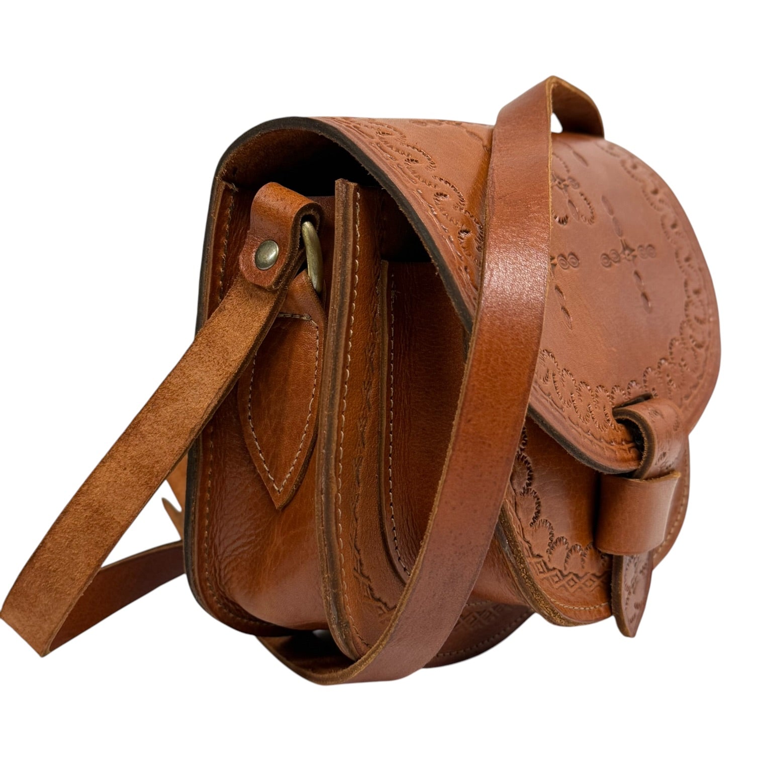 Maya Marteller Leather Saddle Bag