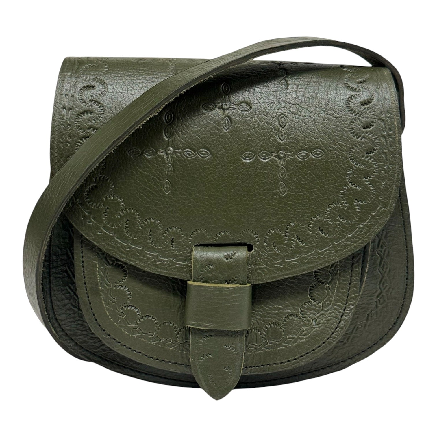 Maya Marteller Leather Saddle Bag