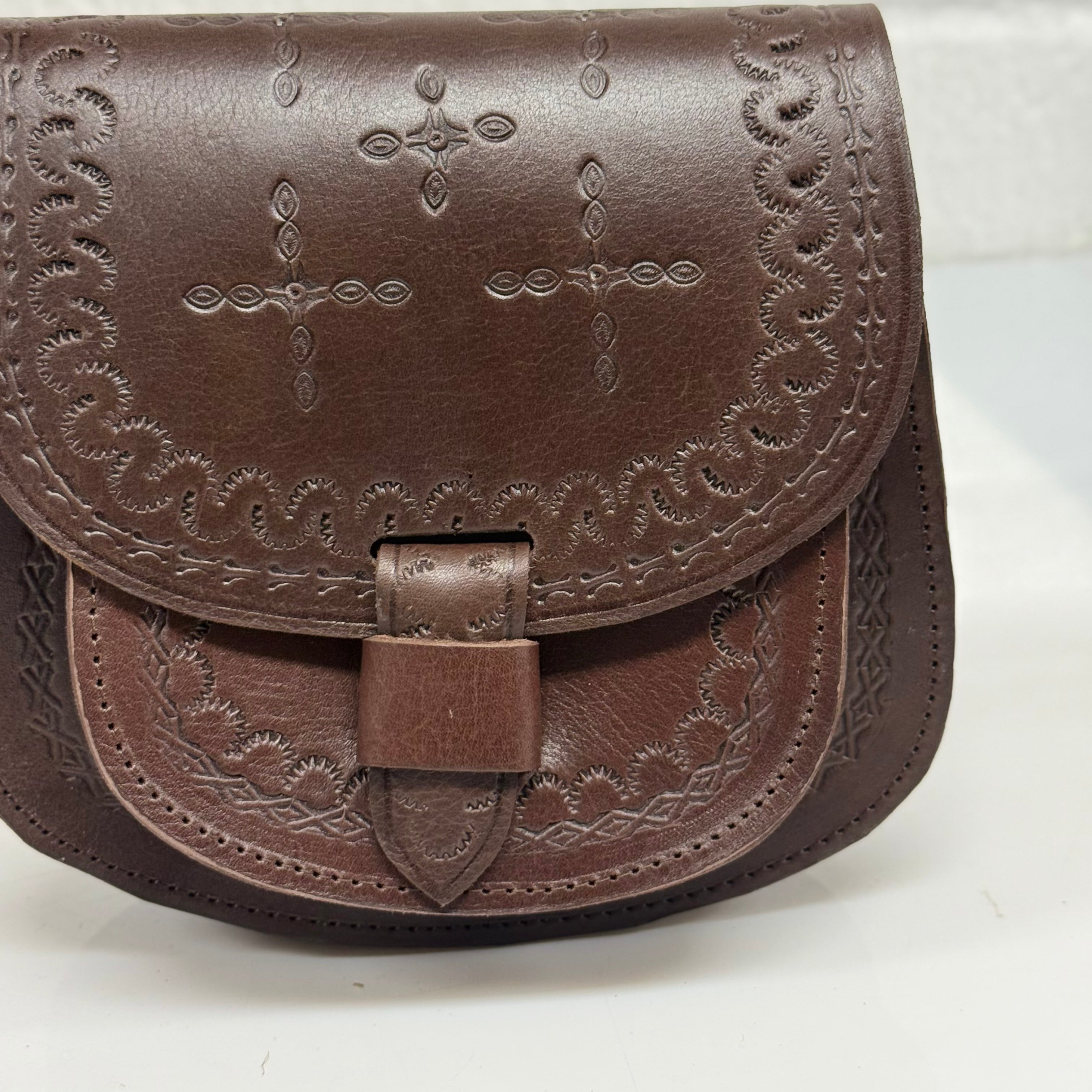 Maya Marteller Leather Saddle Bag