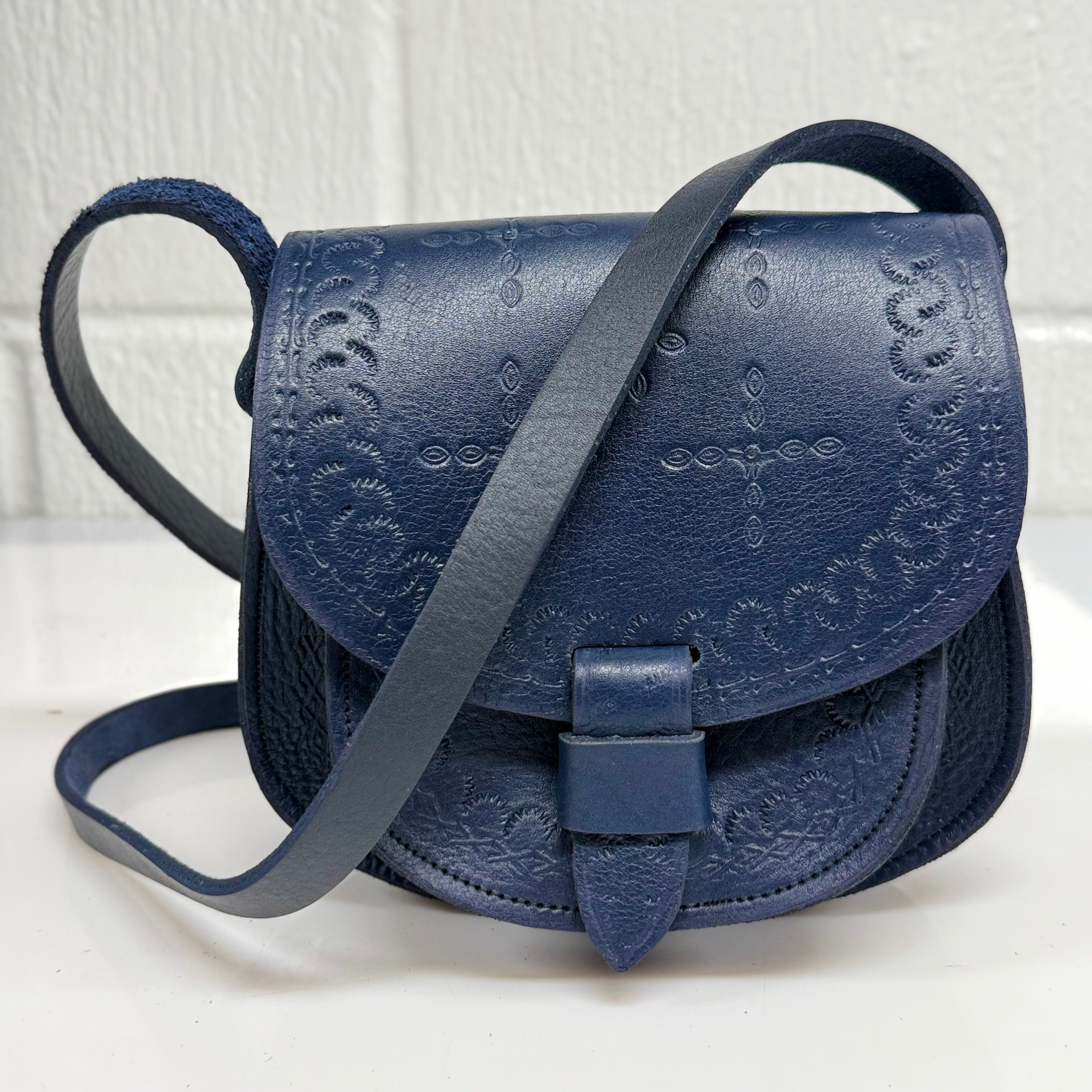 Maya Marteller Leather Saddle Bag