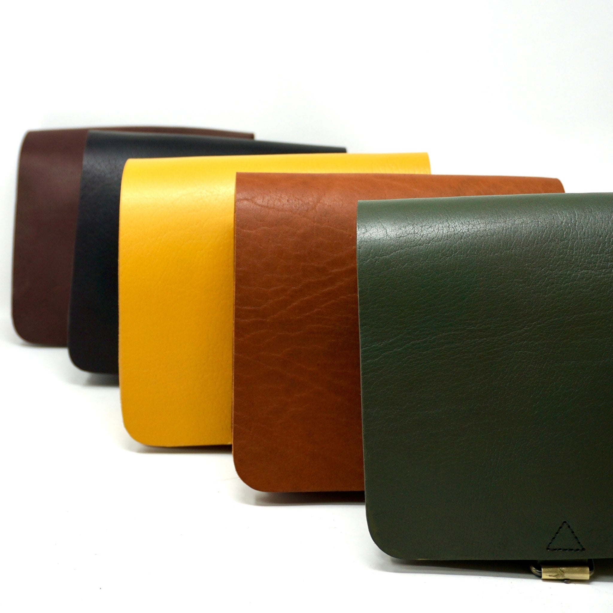 Small Leather Crossbody Satchel – Jessie Unisex Bag in Army Green