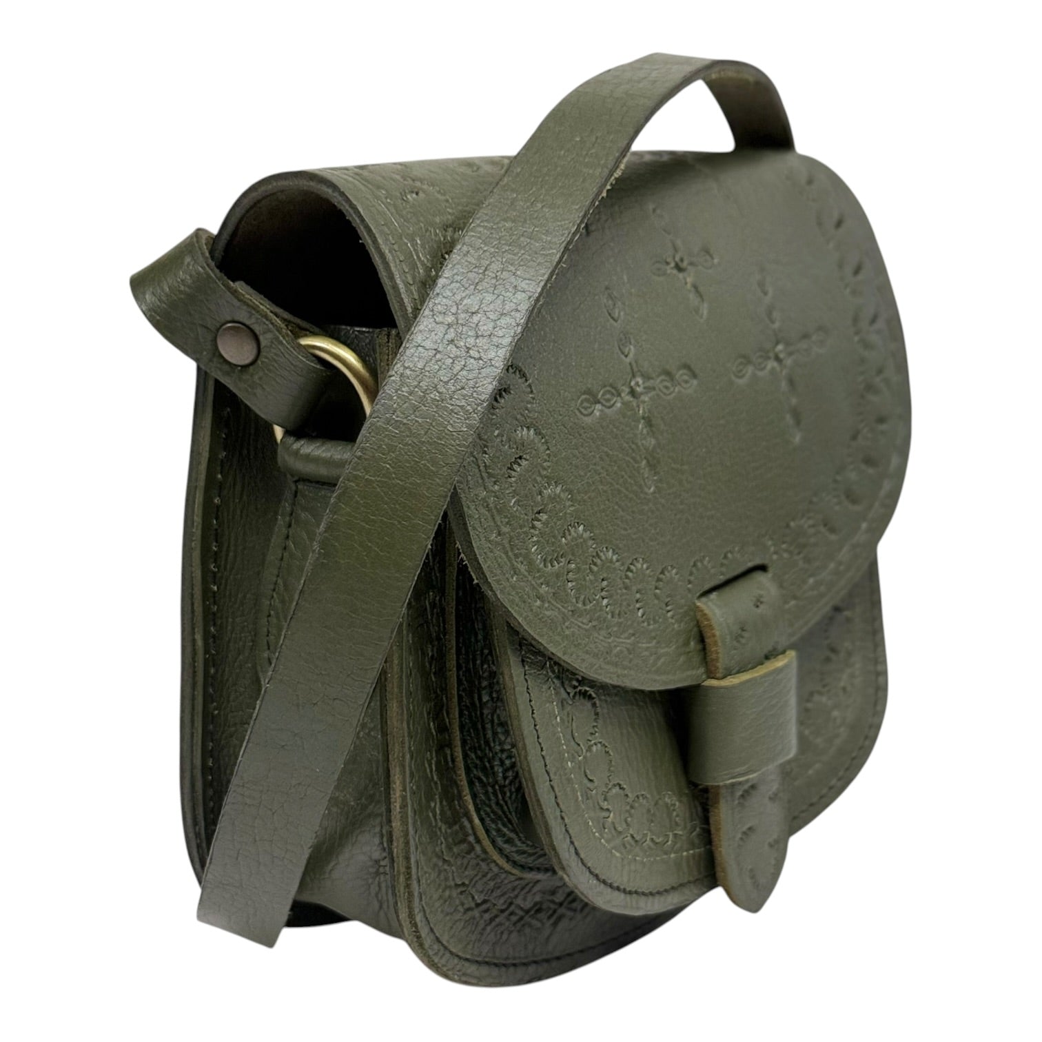 Maya Marteller Leather Saddle Bag