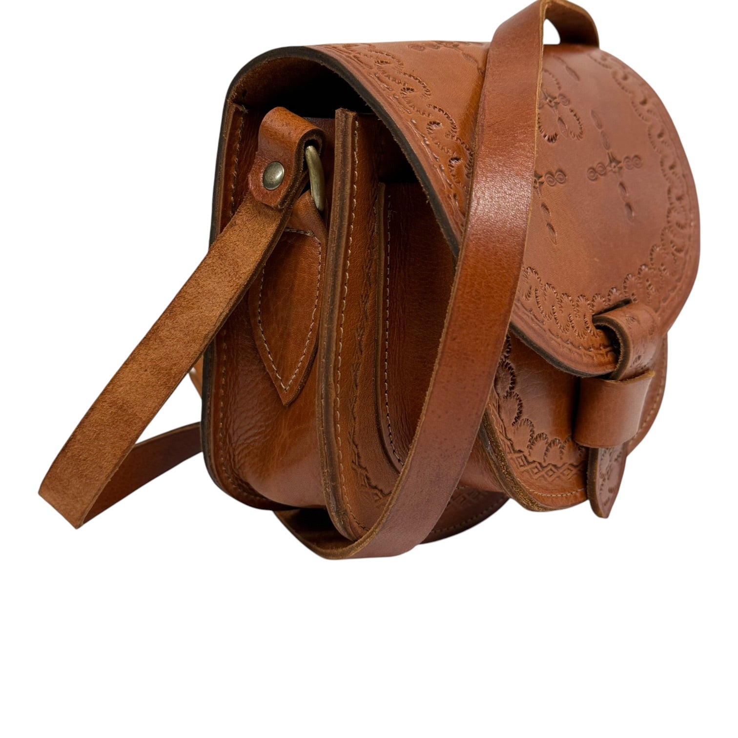 Maya Marteller Leather Saddle Bag