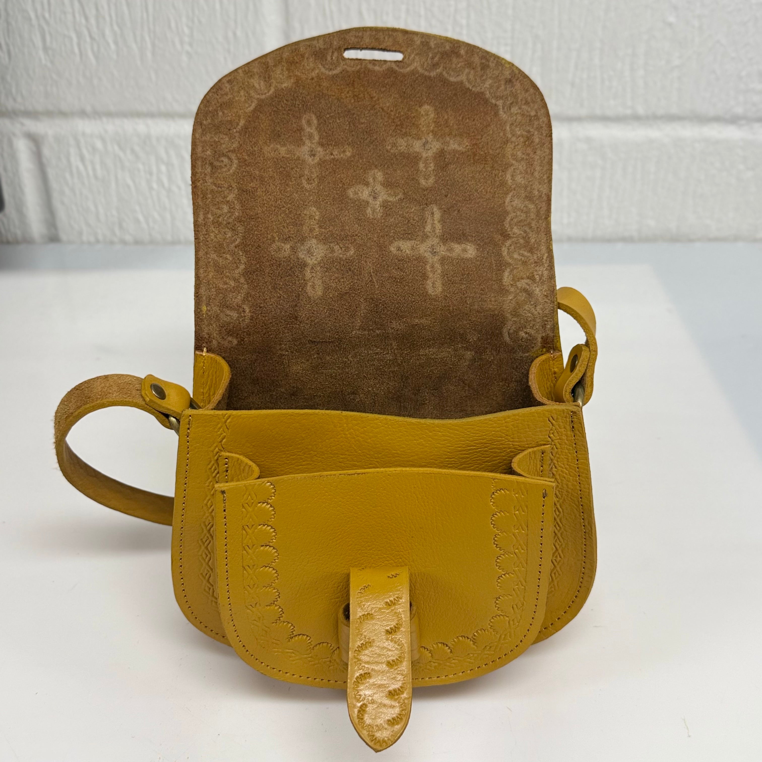 Maya Marteller Leather Saddle Bag