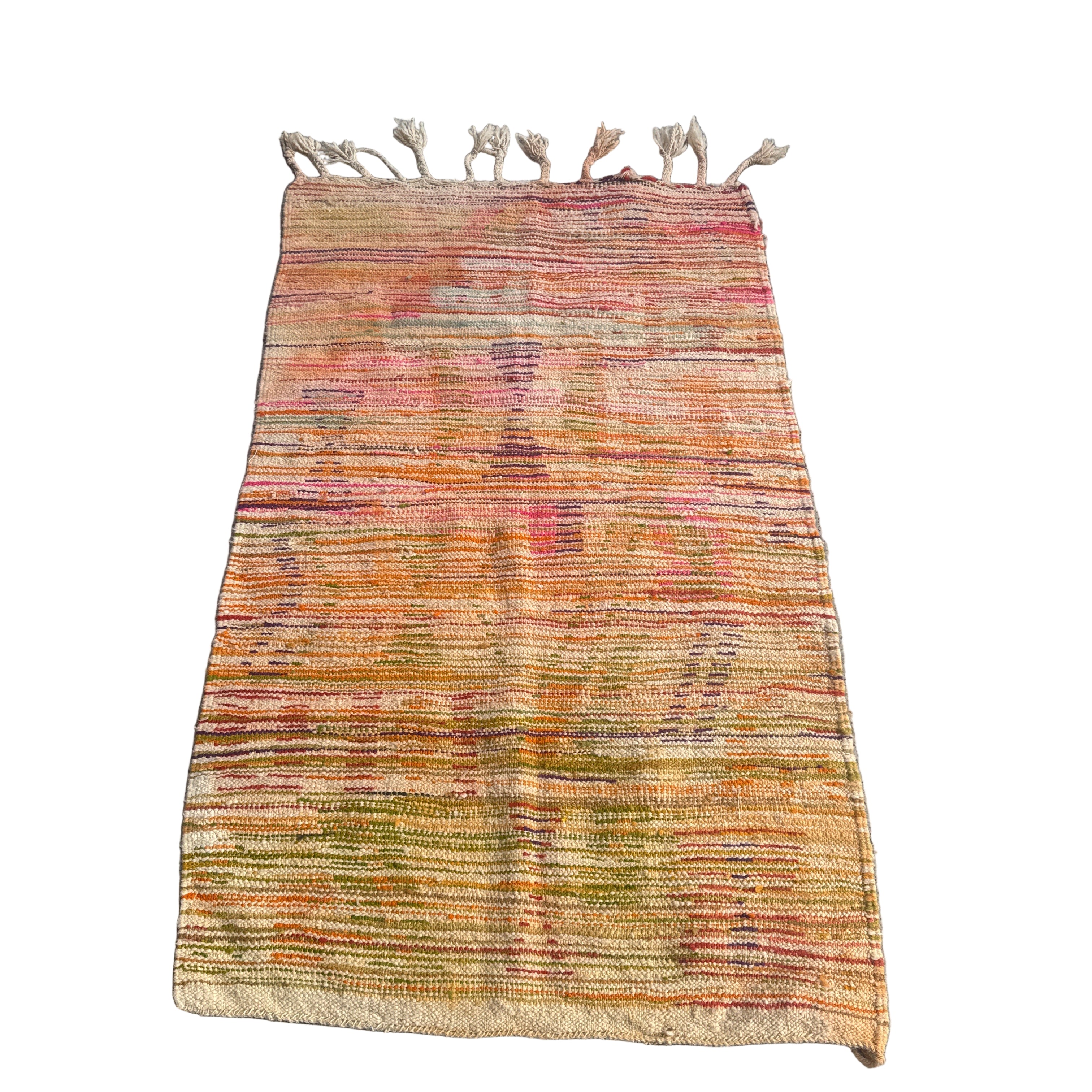 Boujaad Rug – Handmade Moroccan Berber Wool Rug 165 x 95 cm – Vintage Geometric Multicolour Pattern