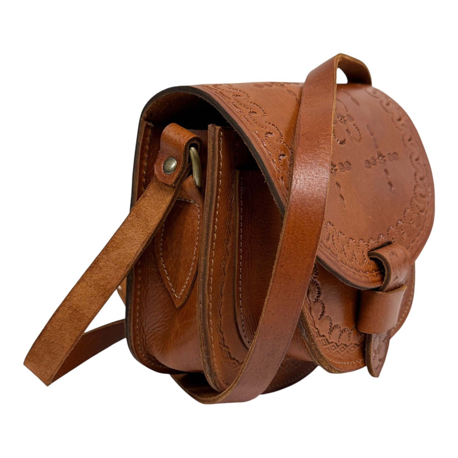 Maya Marteller Leather Saddle Bag