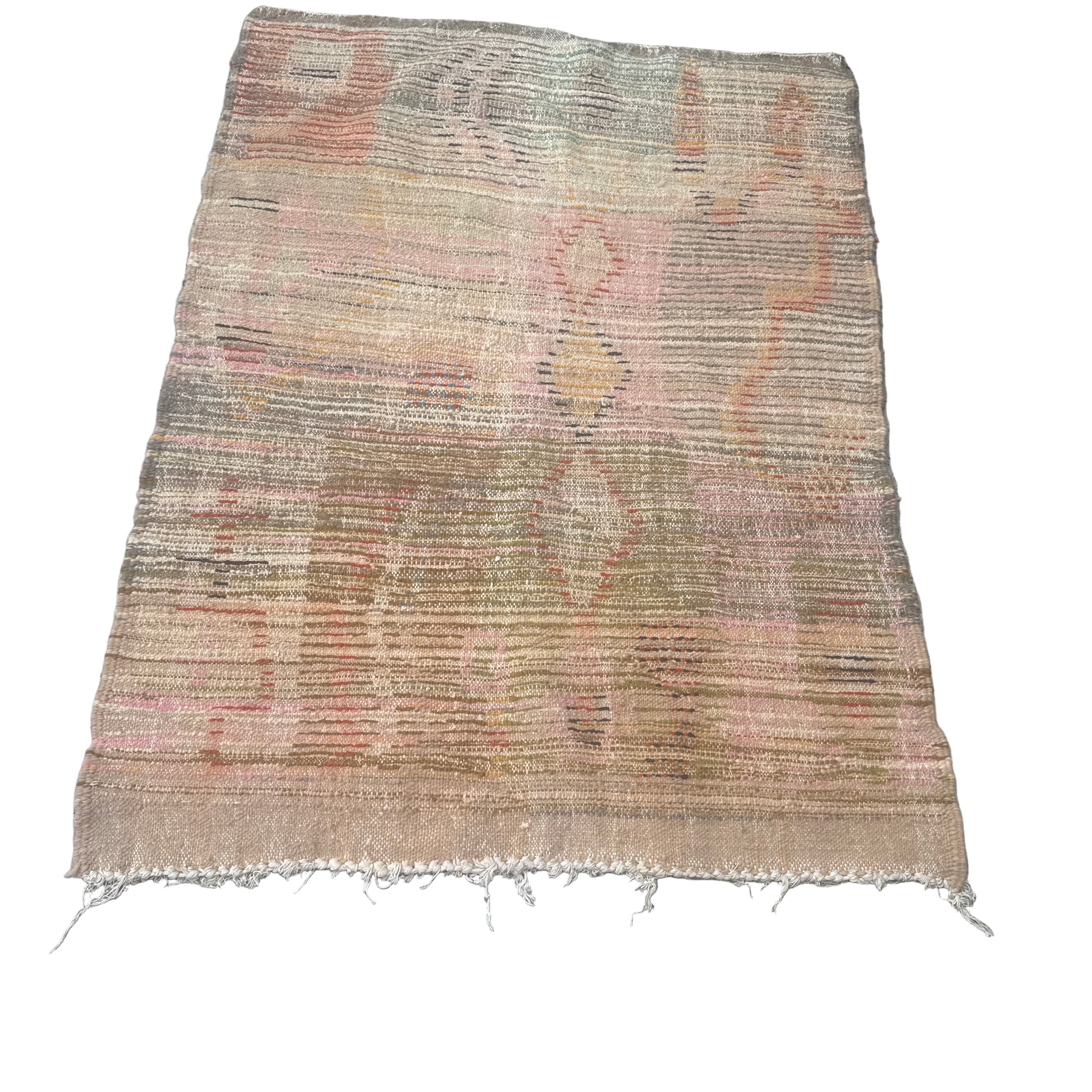 Boujaad Rug – Handmade Moroccan Berber Wool Rug 145 x 100 cm – Vintage Multicolour Abstract Design