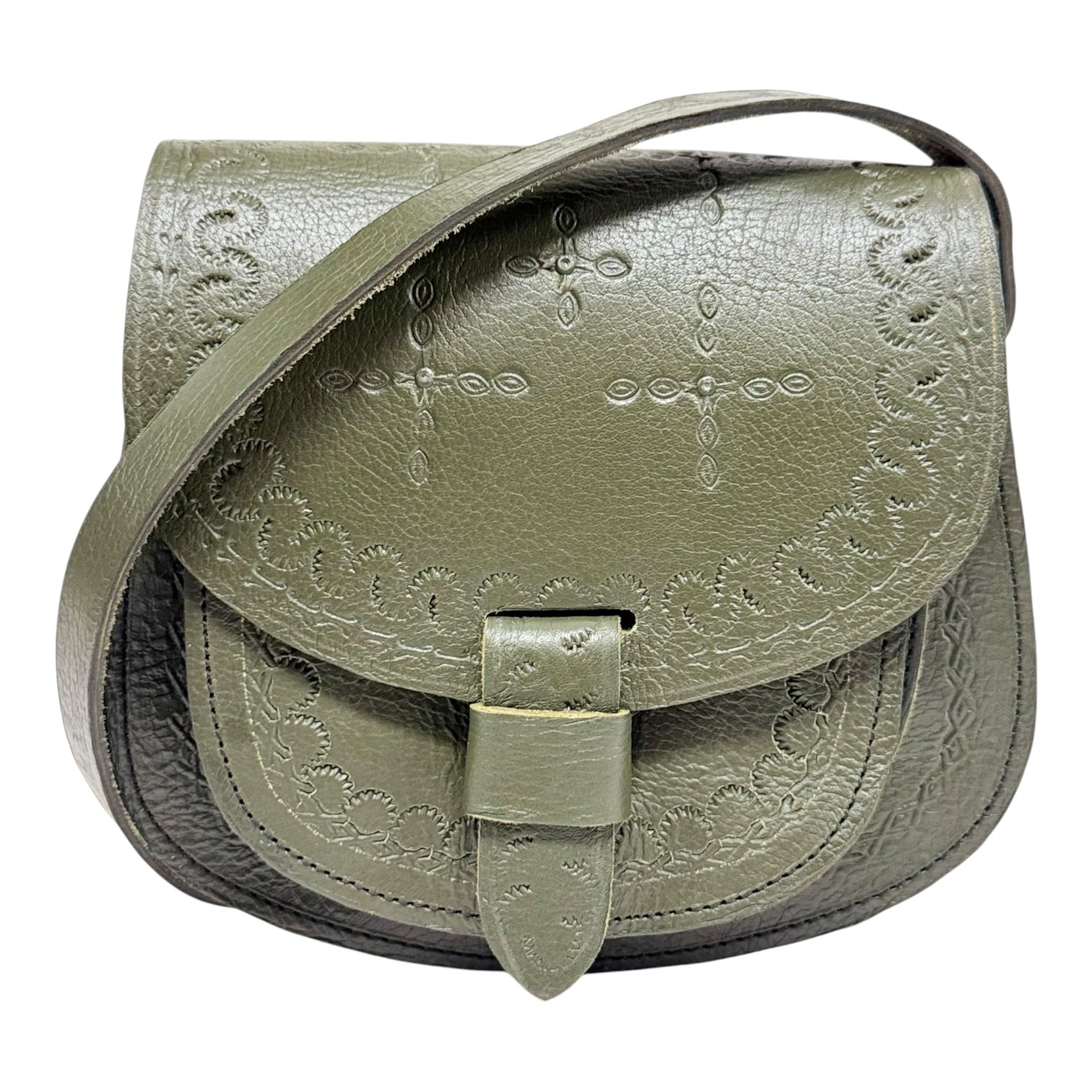 Maya Marteller Leather Saddle Bag