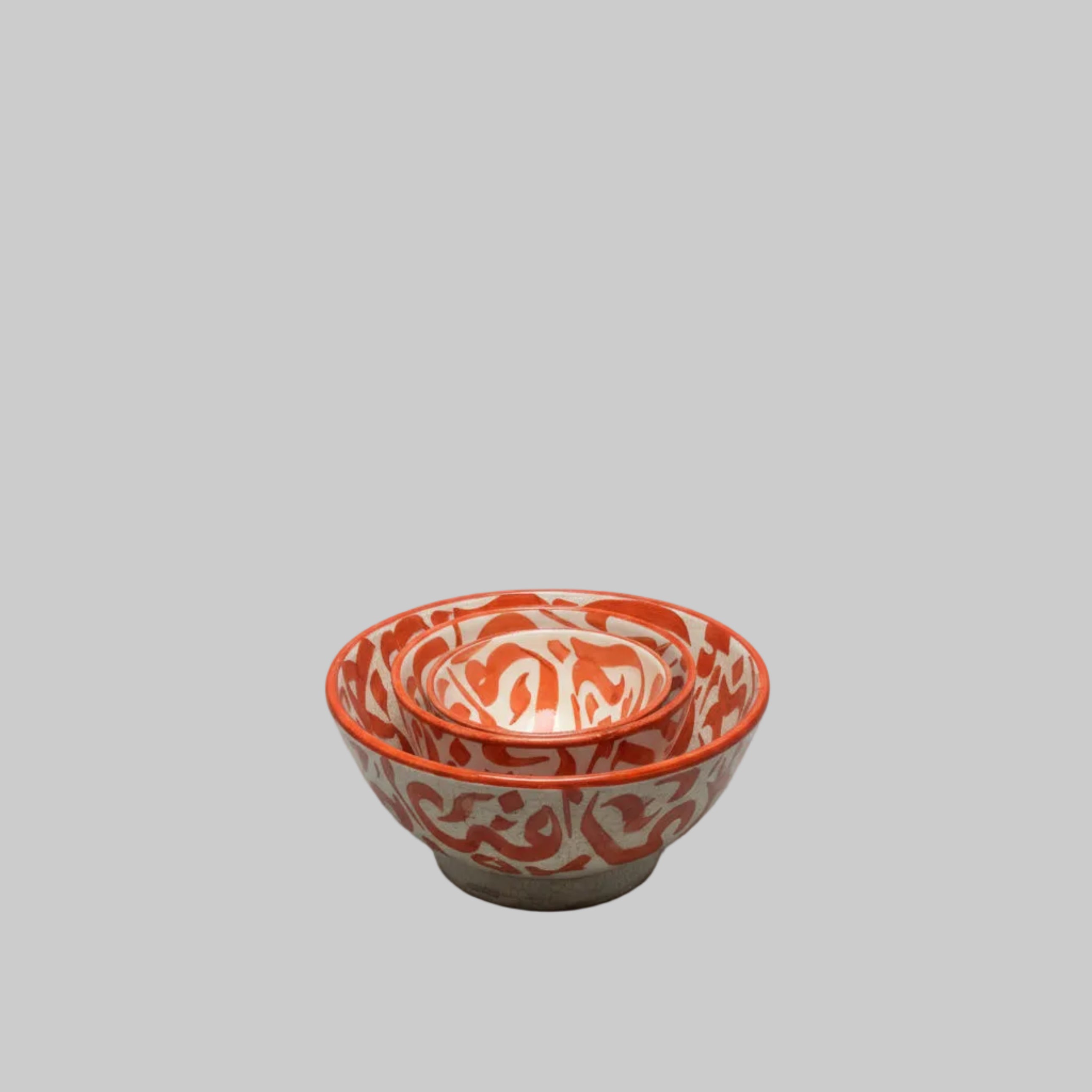 Arabic Calligraphic Design Ceramic Bowl – Handpainted (Small / Medium / Large)