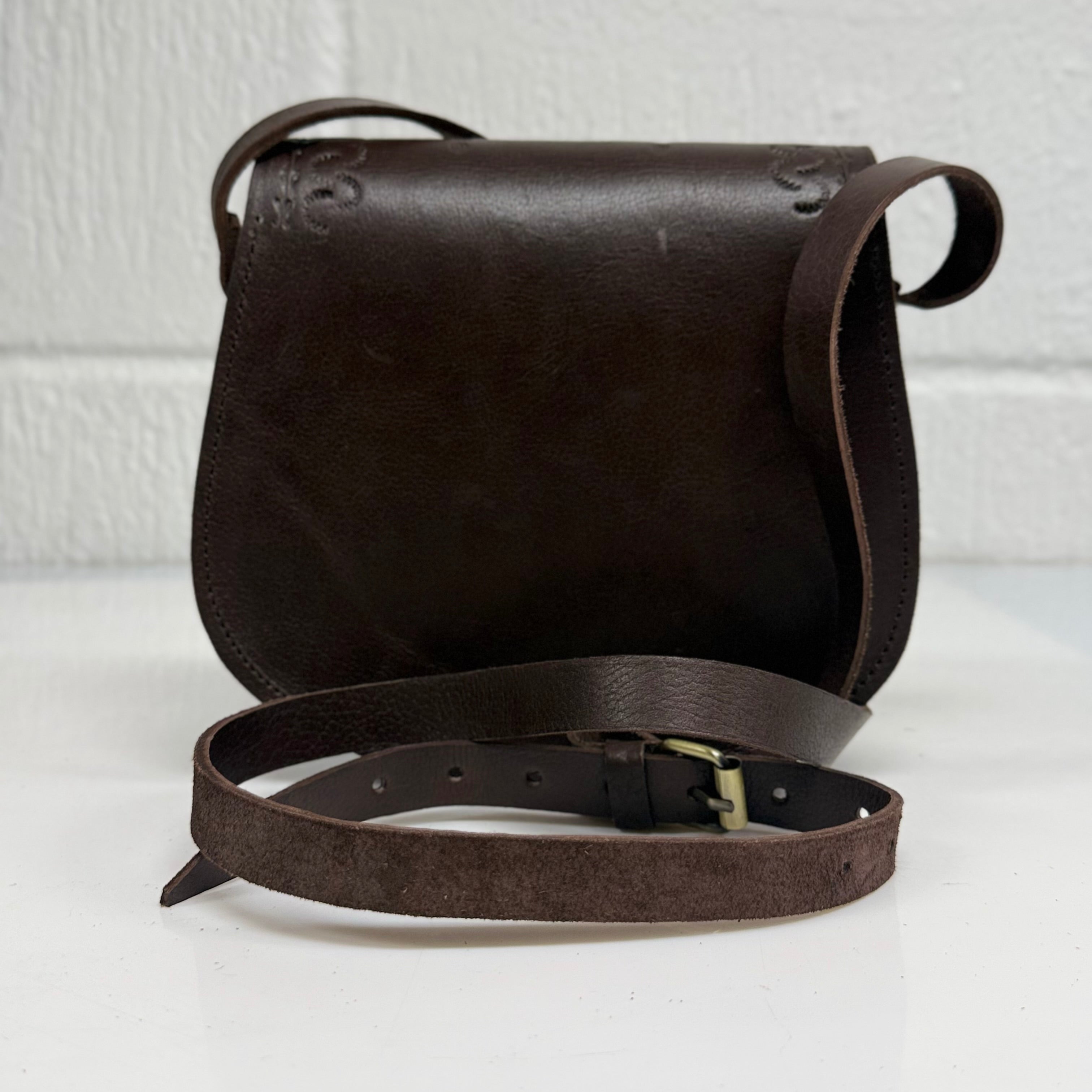 Maya Marteller Leather Saddle Bag