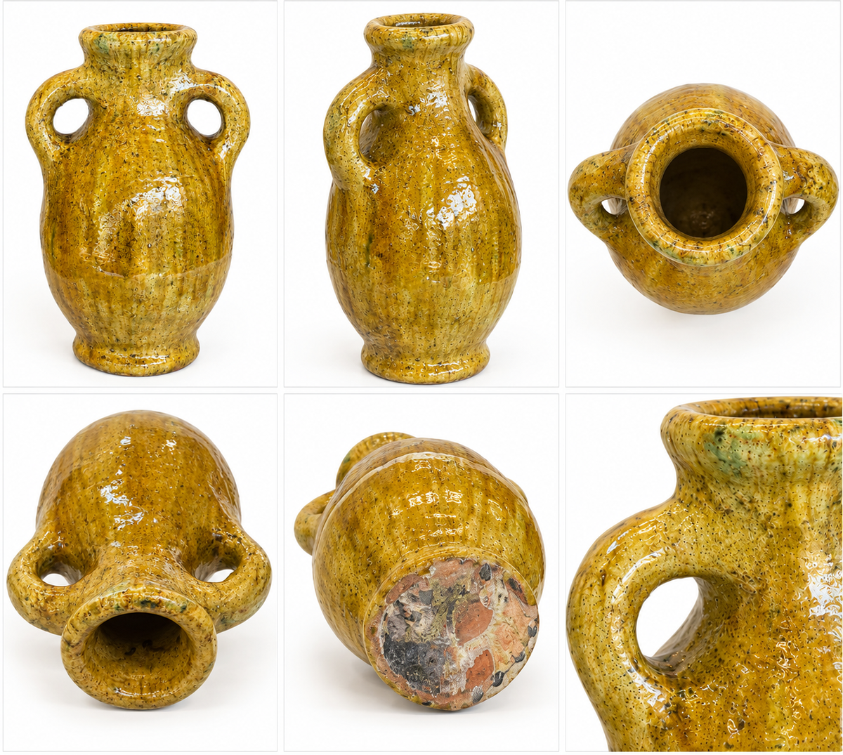Tamegroute Amphora Pottery Vase – 34cm Handcrafted Decorative Piece