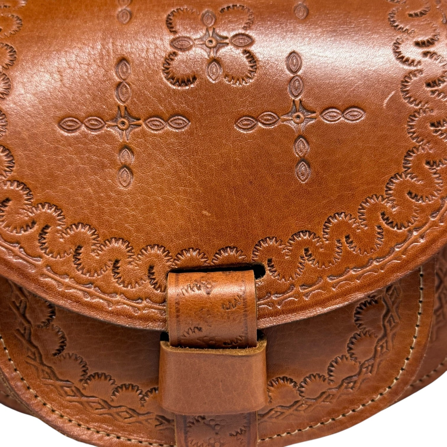 Maya Marteller Leather Saddle Bag
