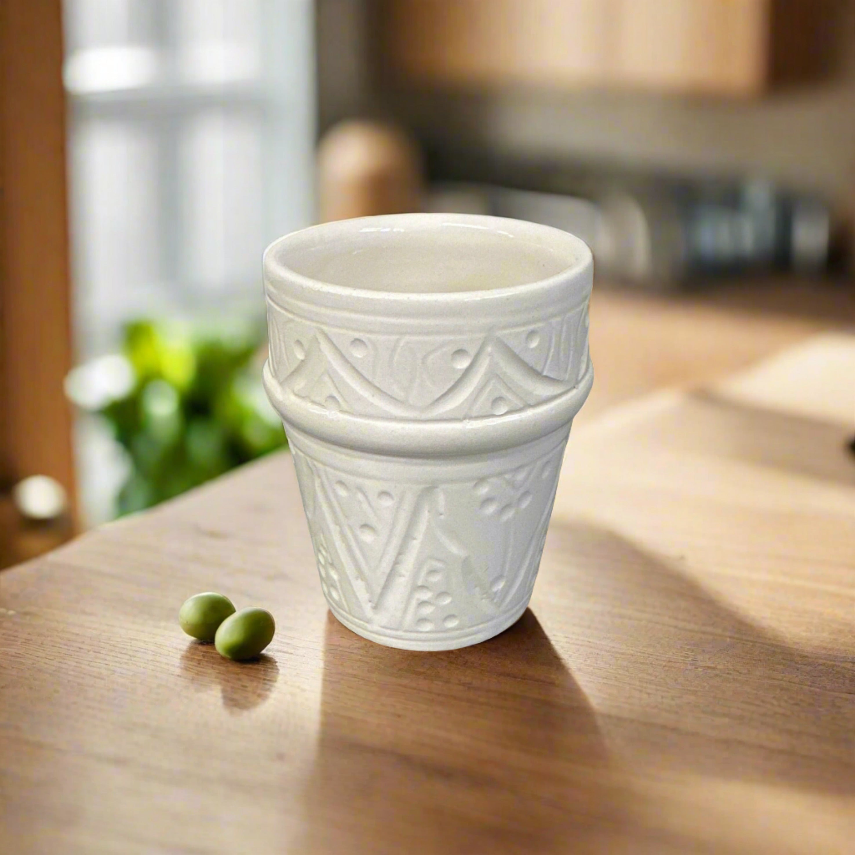 Handcrafted Beldi Ceramic Cup – 6x8cm