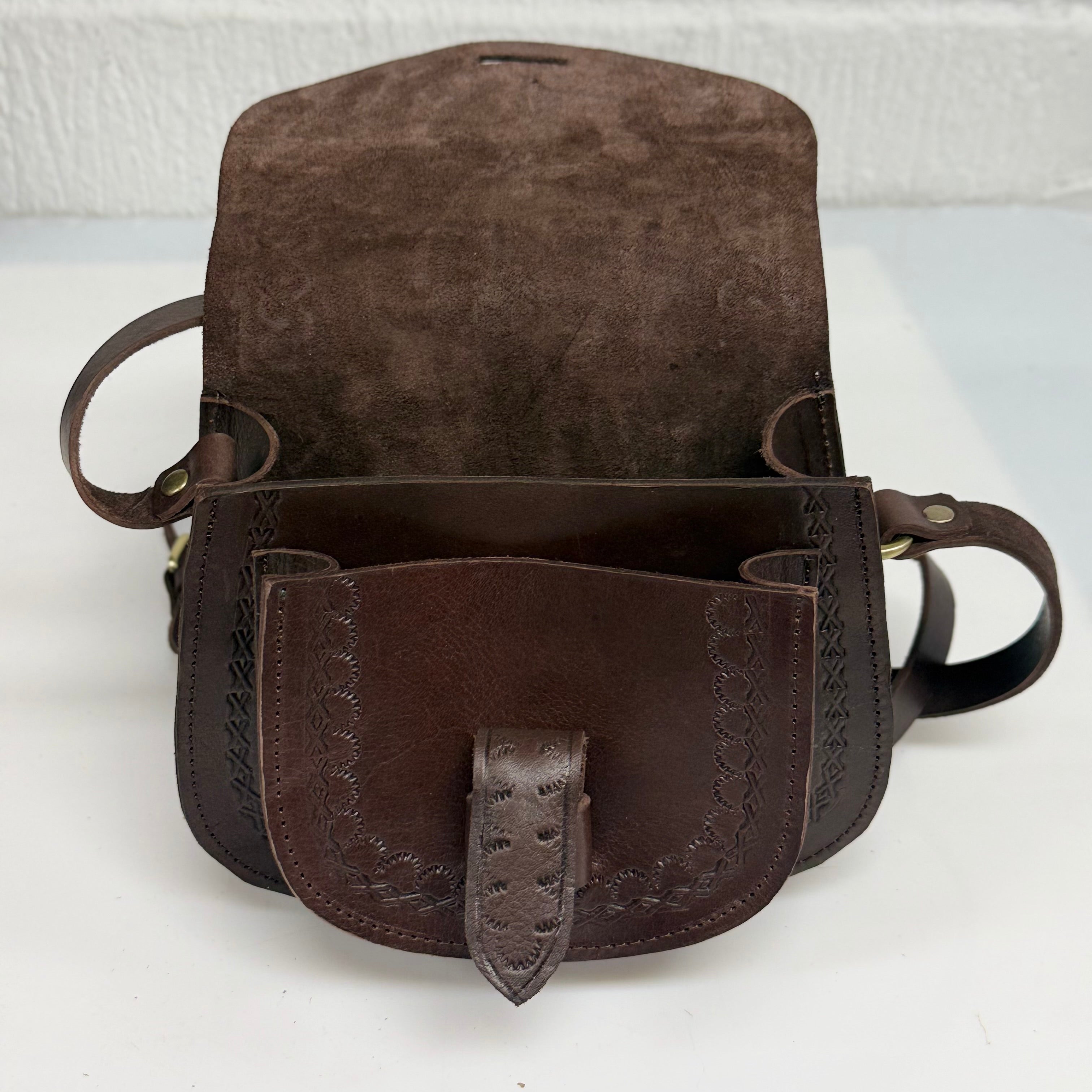 Maya Marteller Leather Saddle Bag