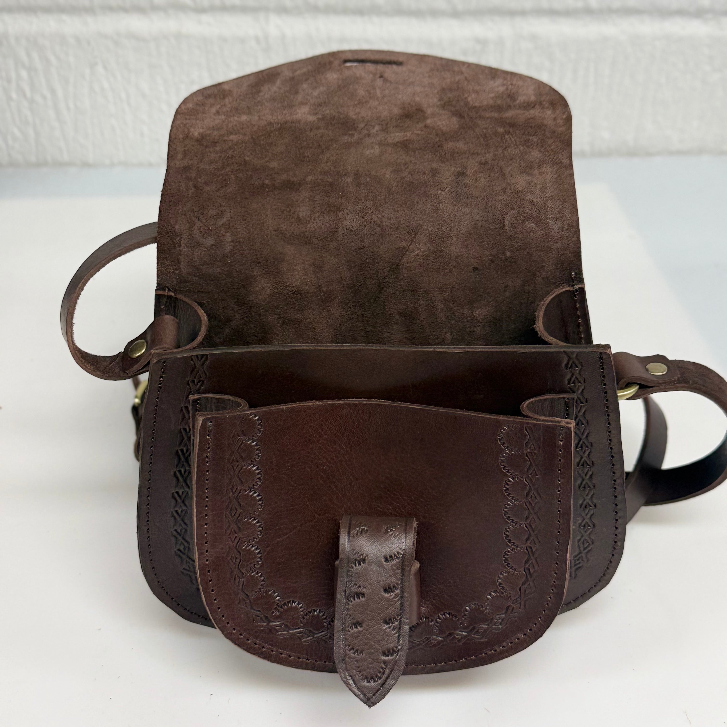 Maya Marteller Leather Saddle Bag