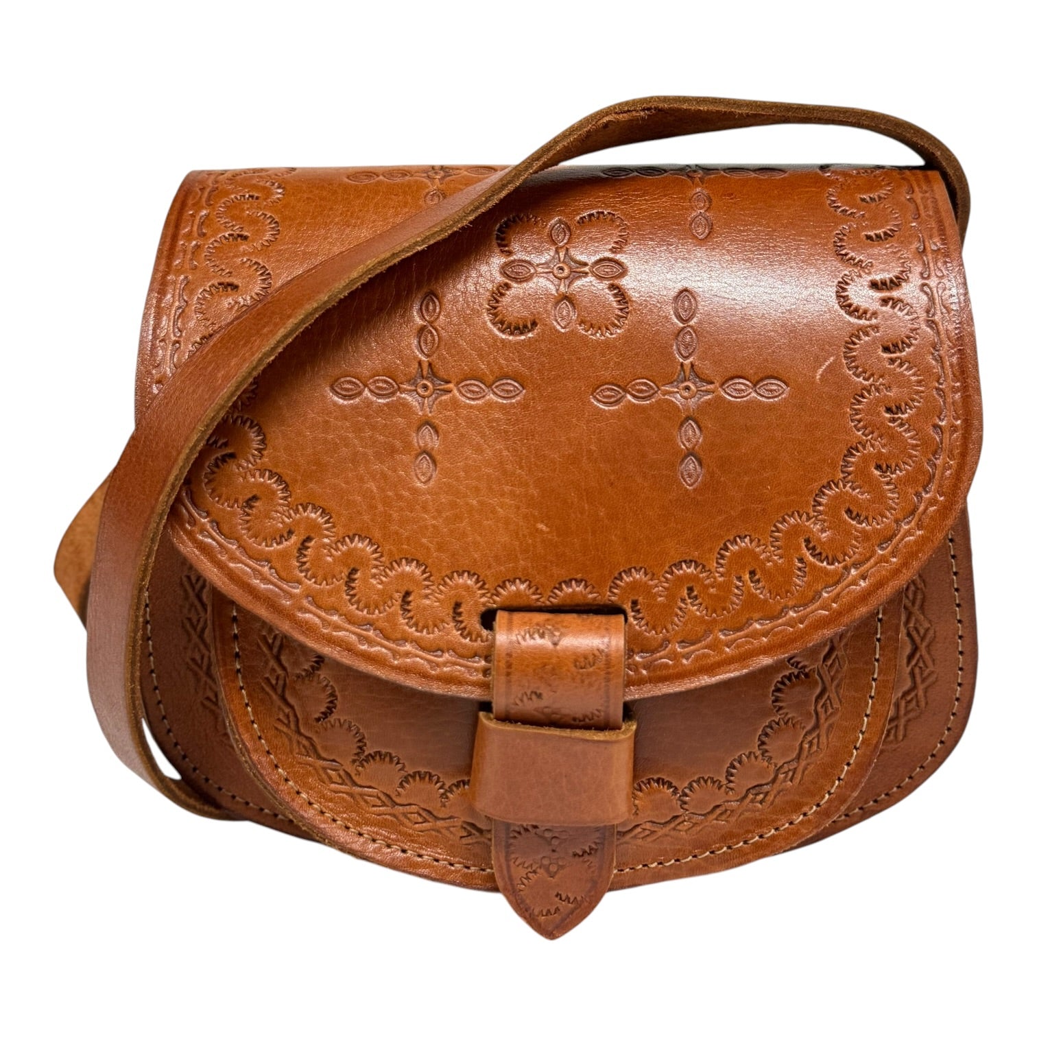 Maya Marteller Leather Saddle Bag