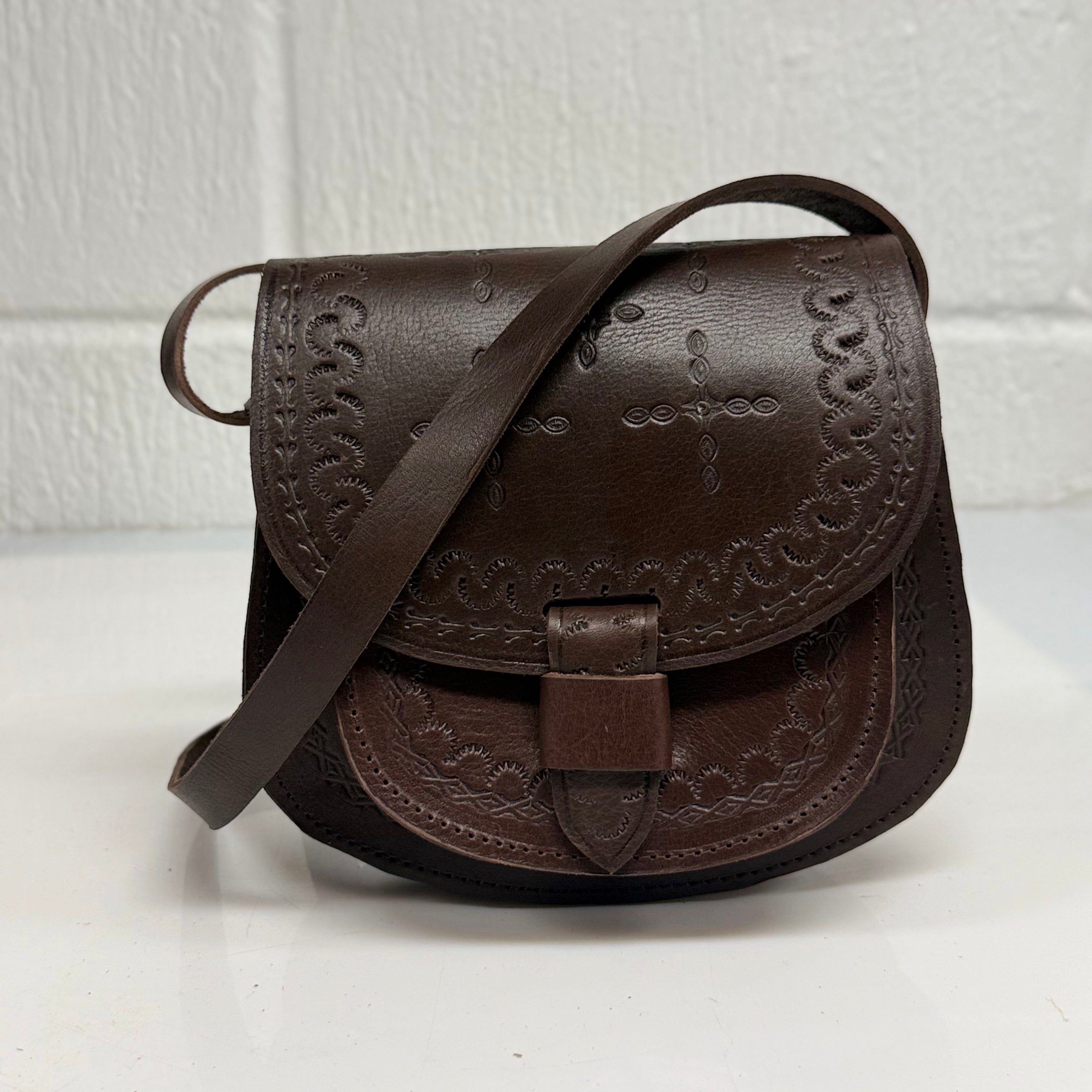 Maya Marteller Leather Saddle Bag