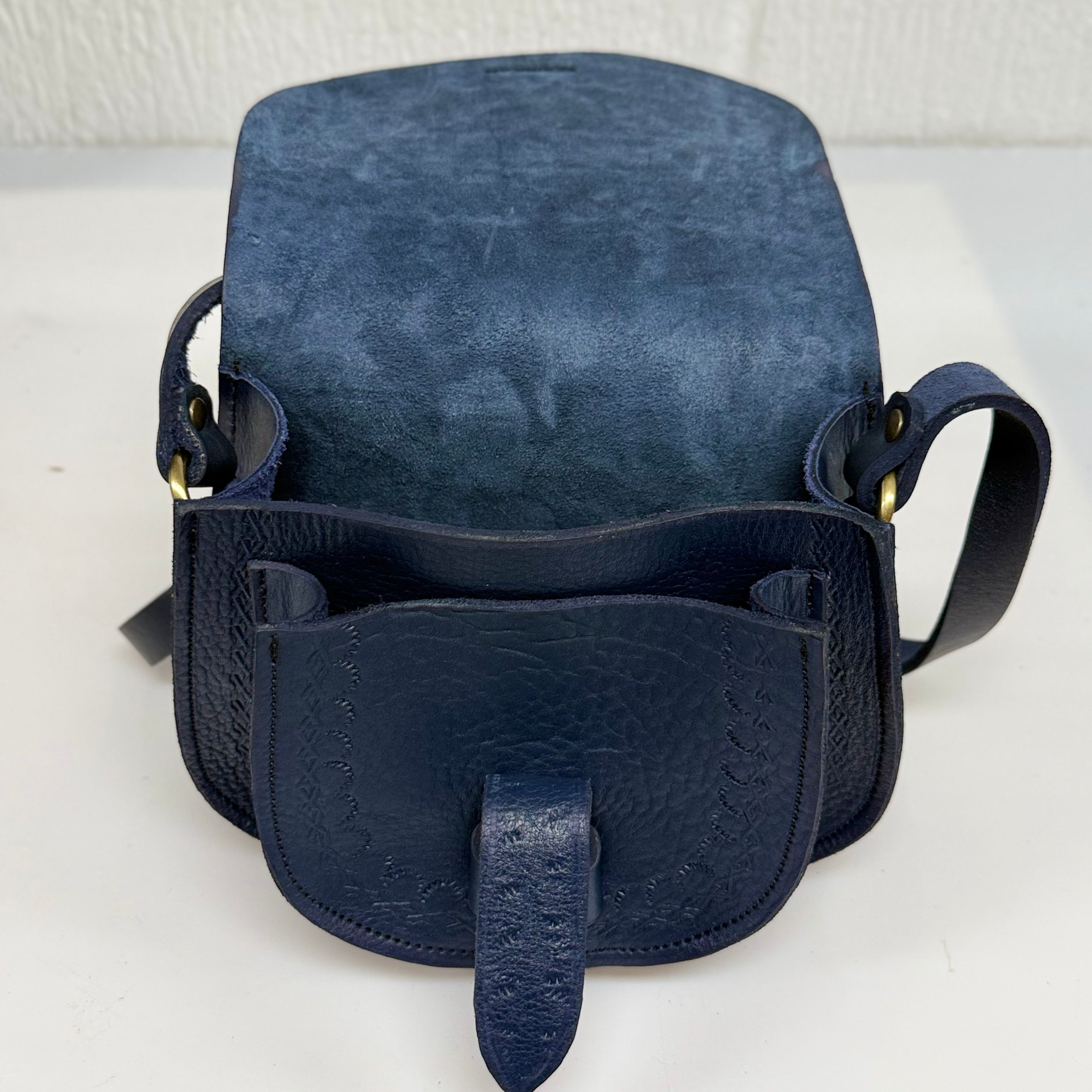 Maya Marteller Leather Saddle Bag