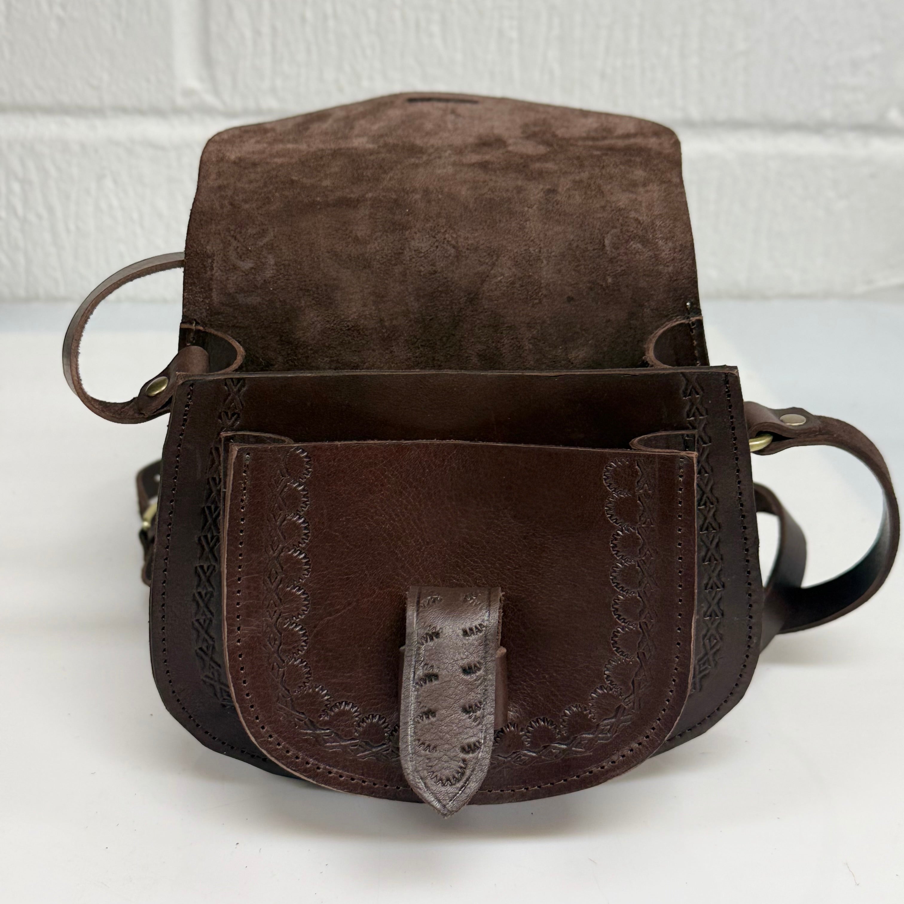 Maya Marteller Leather Saddle Bag