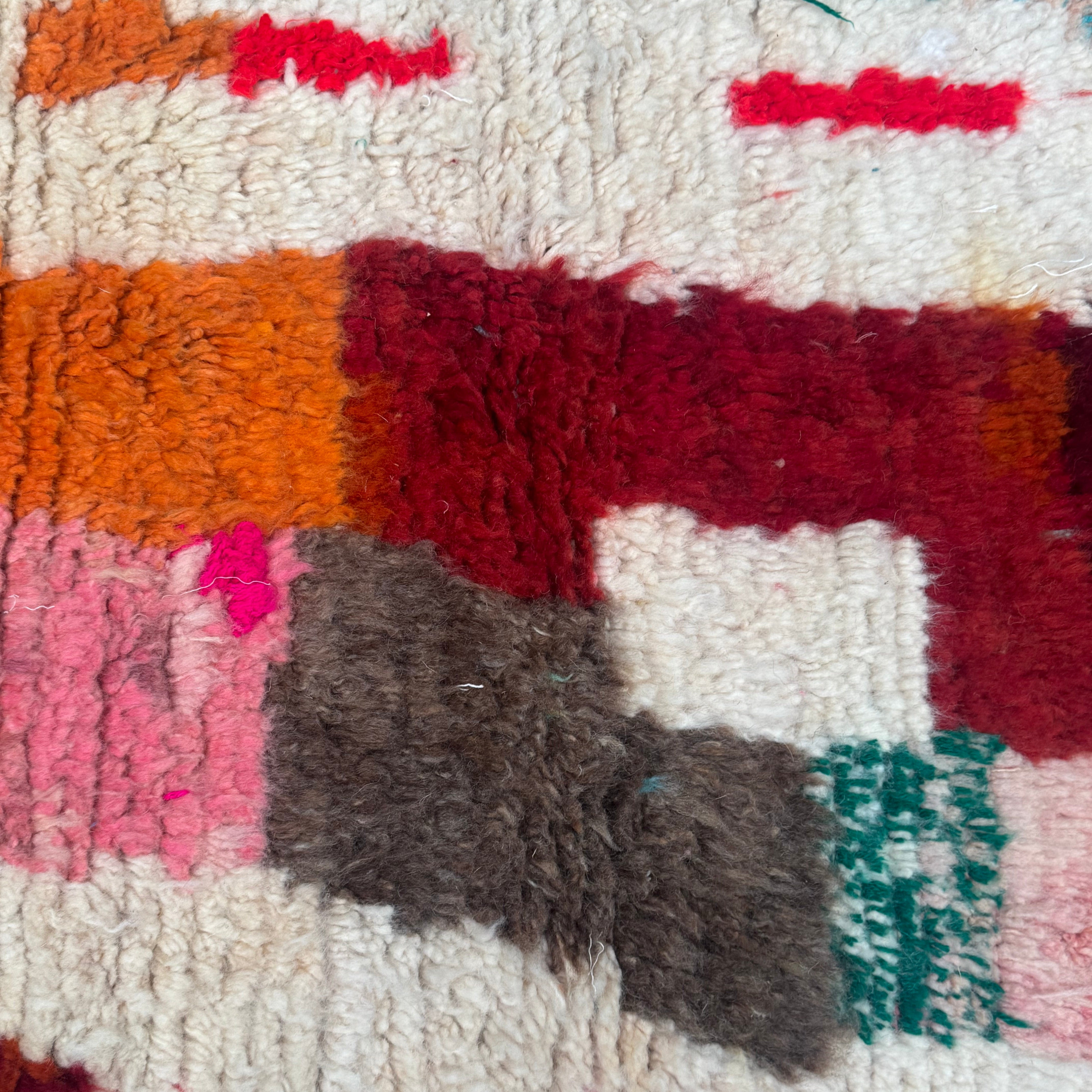 Boujaad Wool rug "Colour Blocks" 160 x 100 cm
