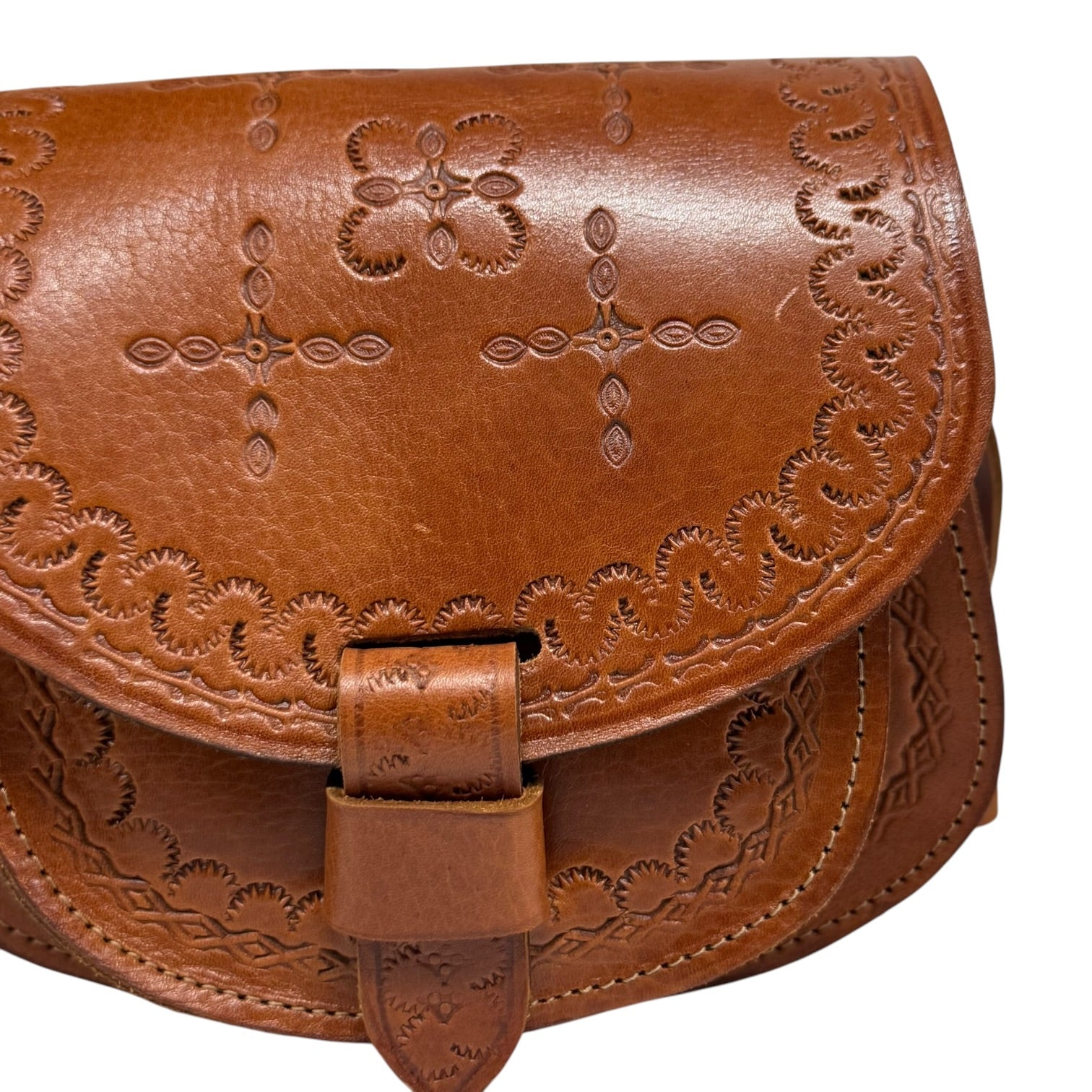 Maya Marteller Leather Saddle Bag