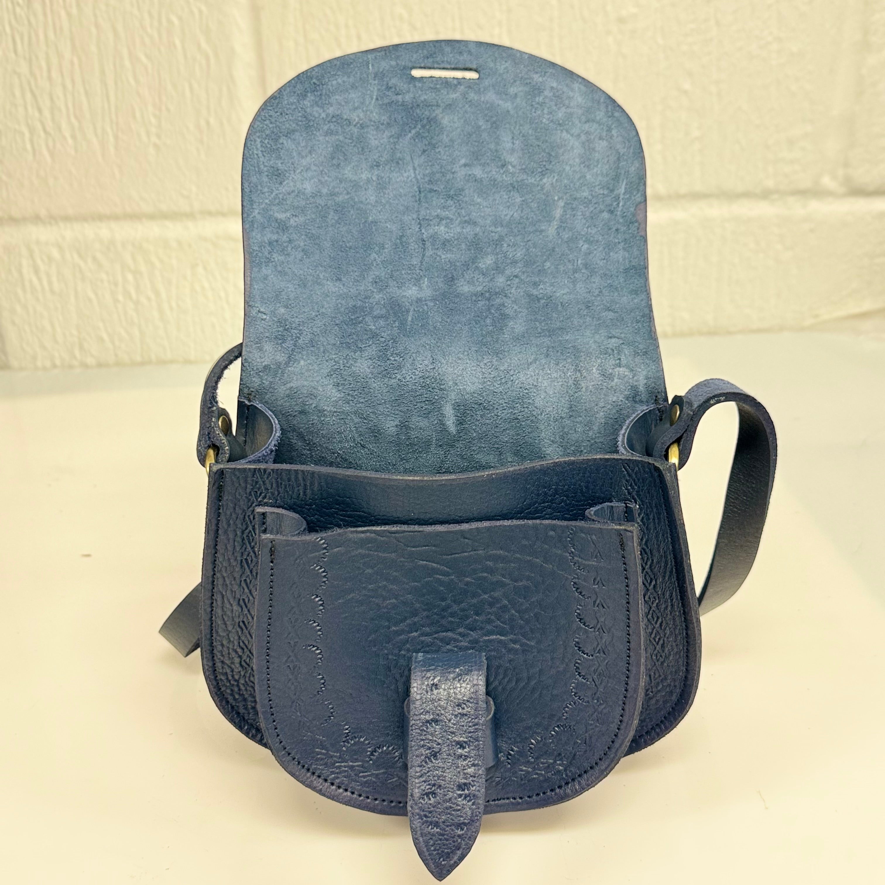Maya Marteller Leather Saddle Bag
