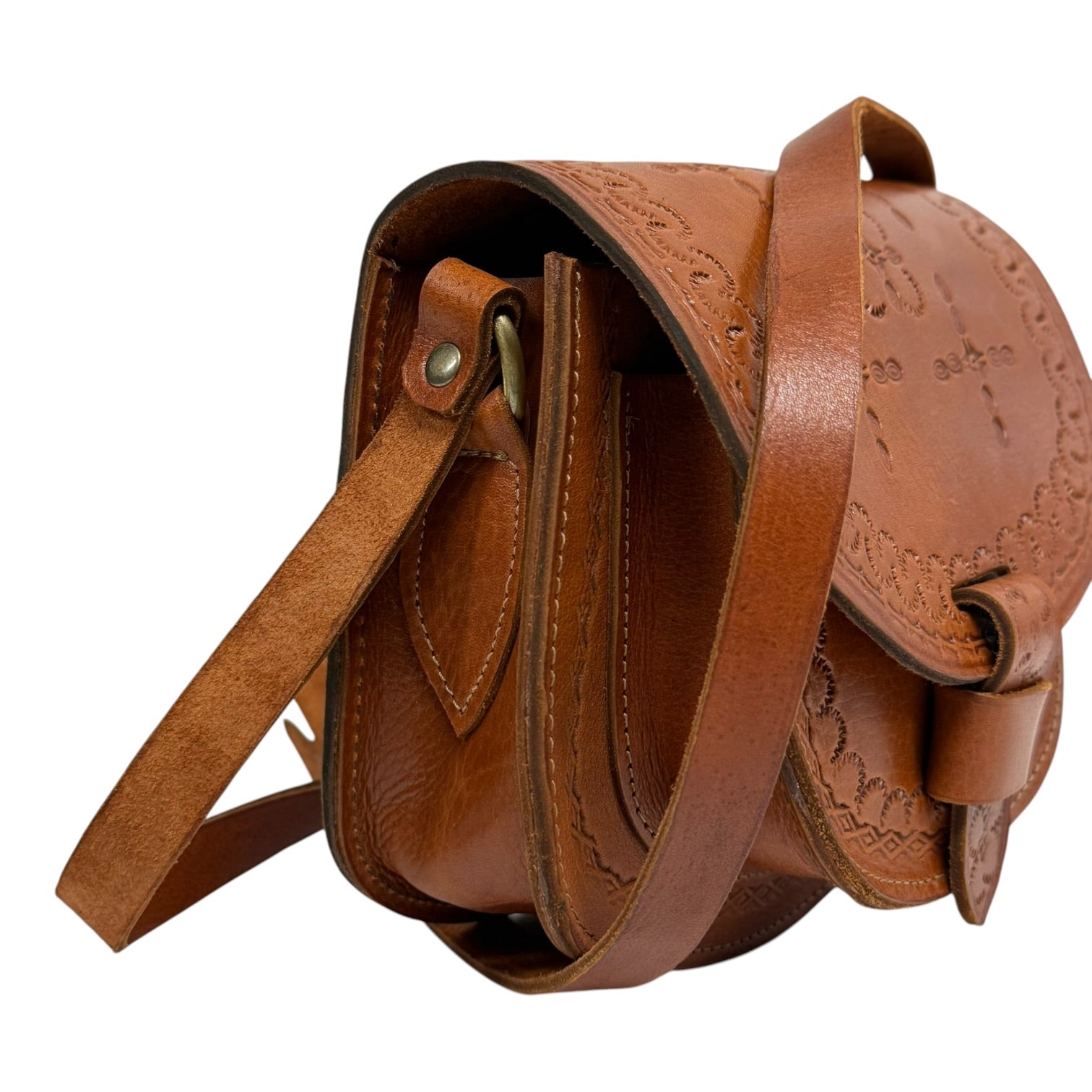 Maya Marteller Leather Saddle Bag