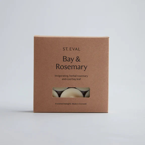 St Eval Bay & Rosemary Scented Tealights