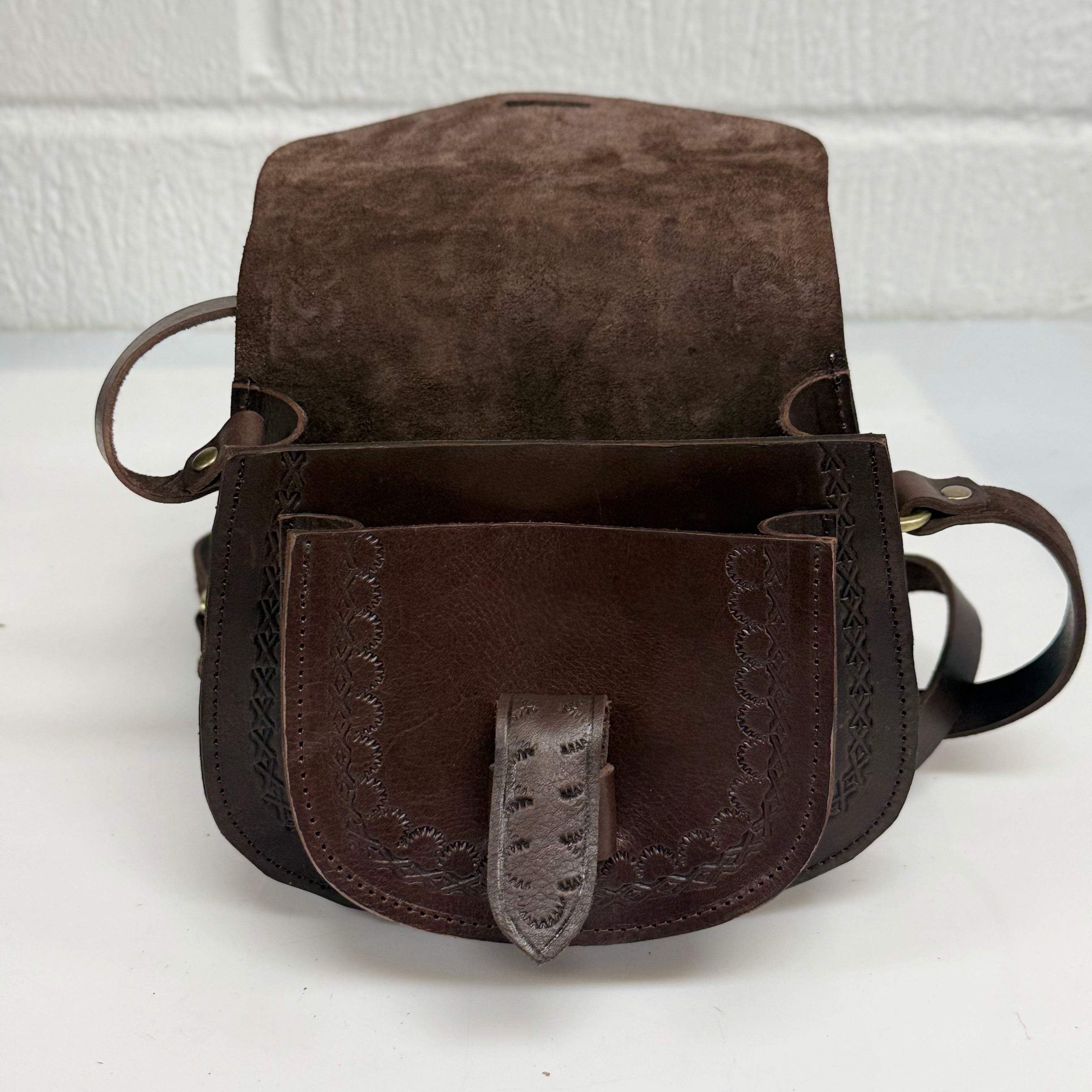 Maya Marteller Leather Saddle Bag