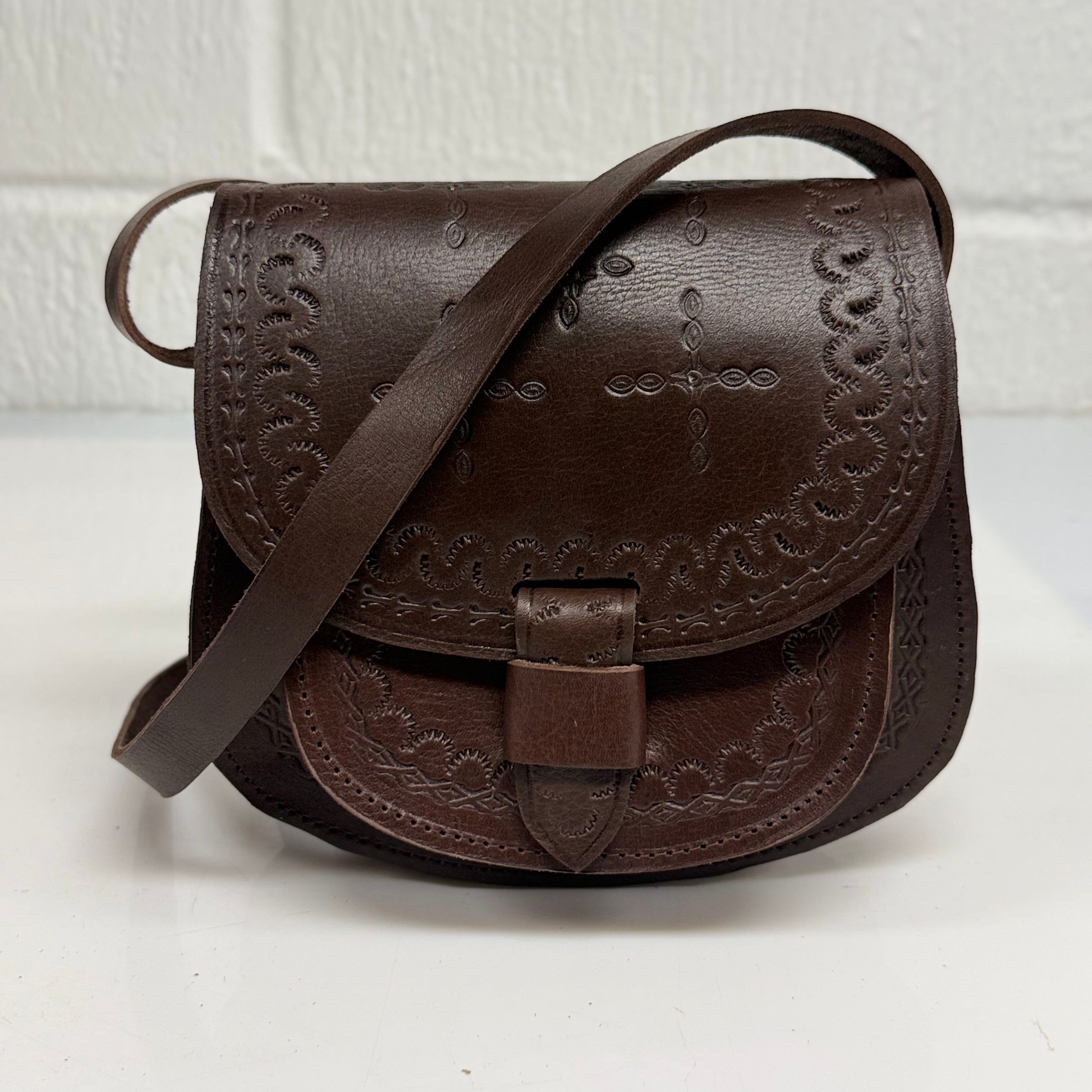 Maya Marteller Leather Saddle Bag