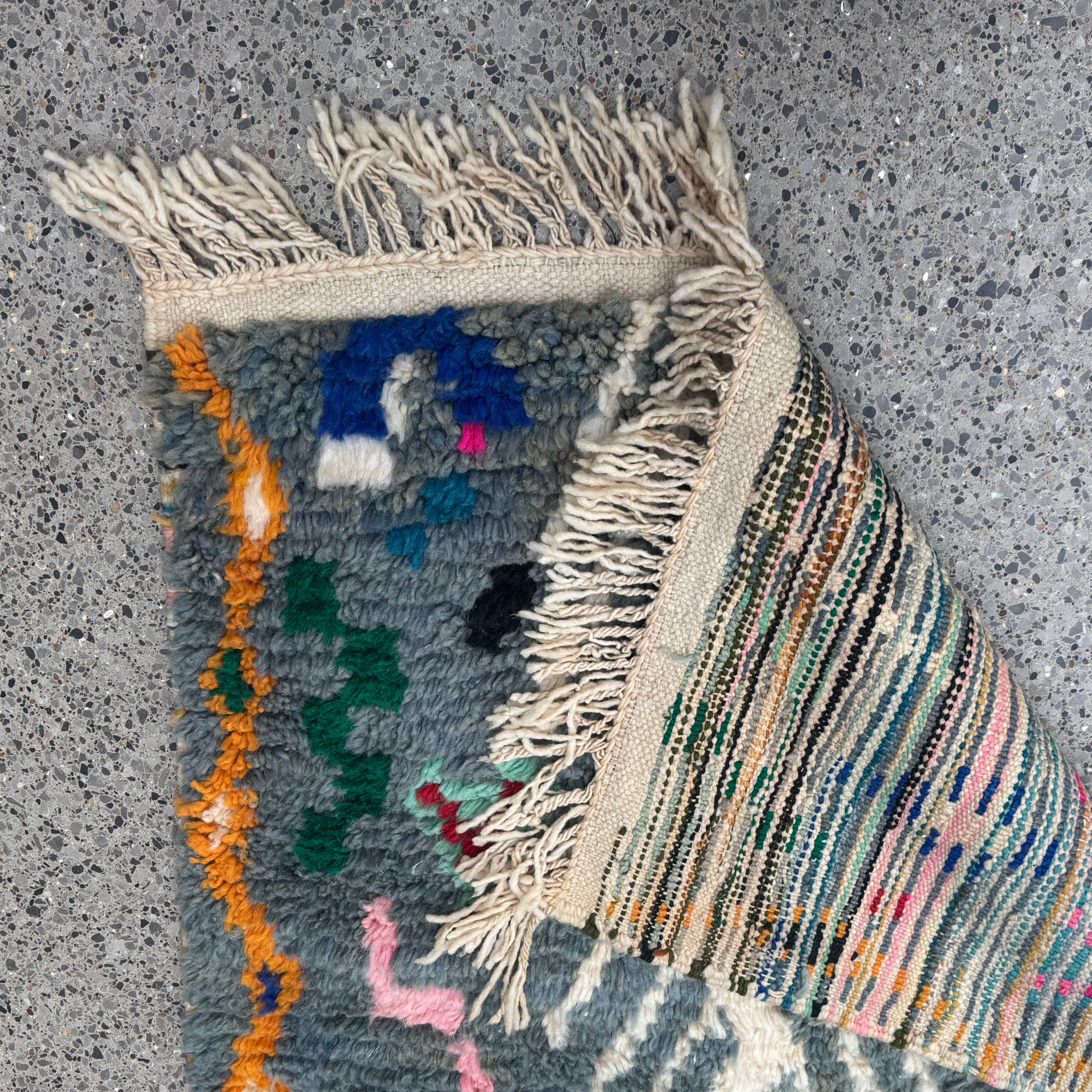 Boujaad Wool rug "Central diamond motif" 146 x 98 cm