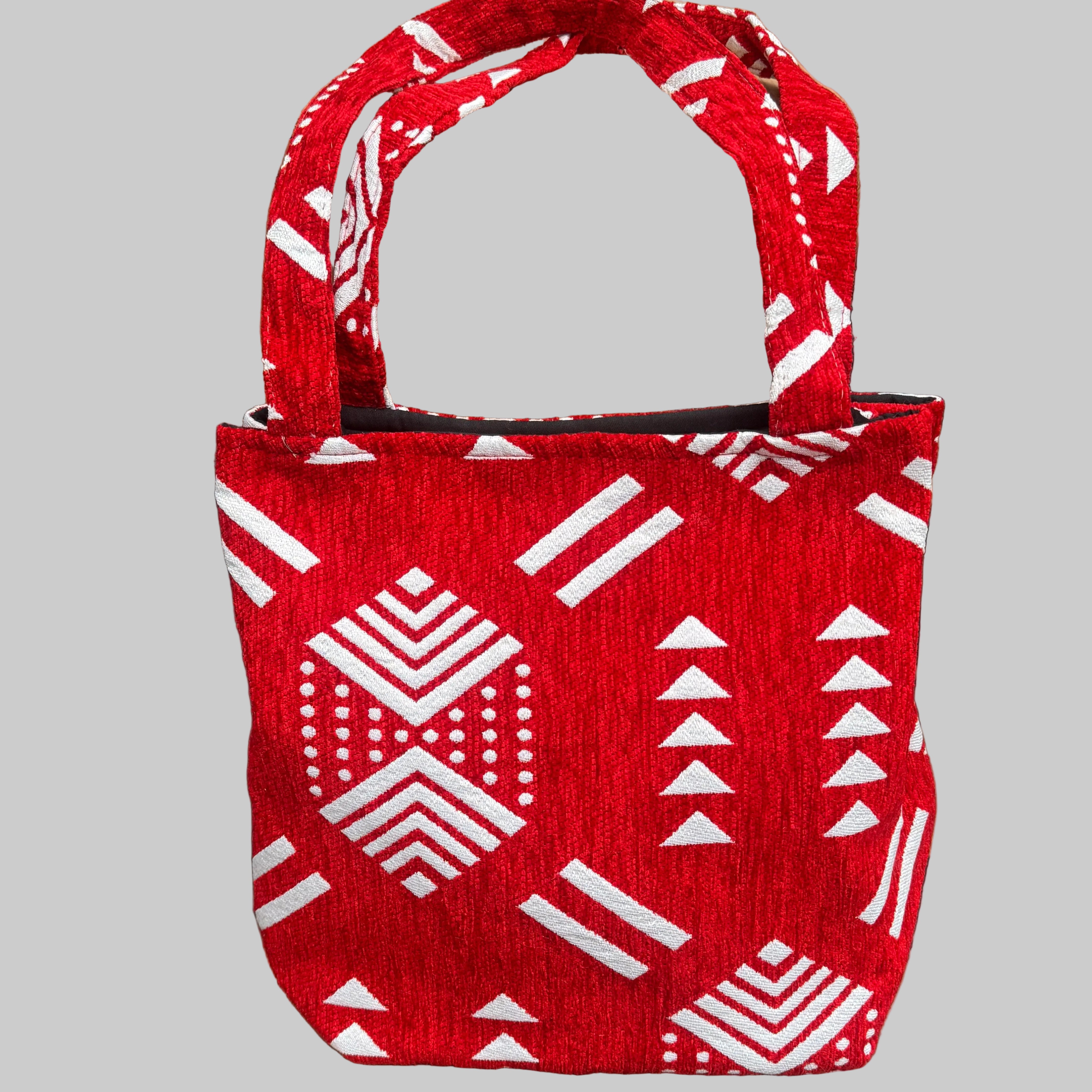 Expandable Moroccan Fabric Tote Bag – Woven Geometric Pattern (5 Colours)