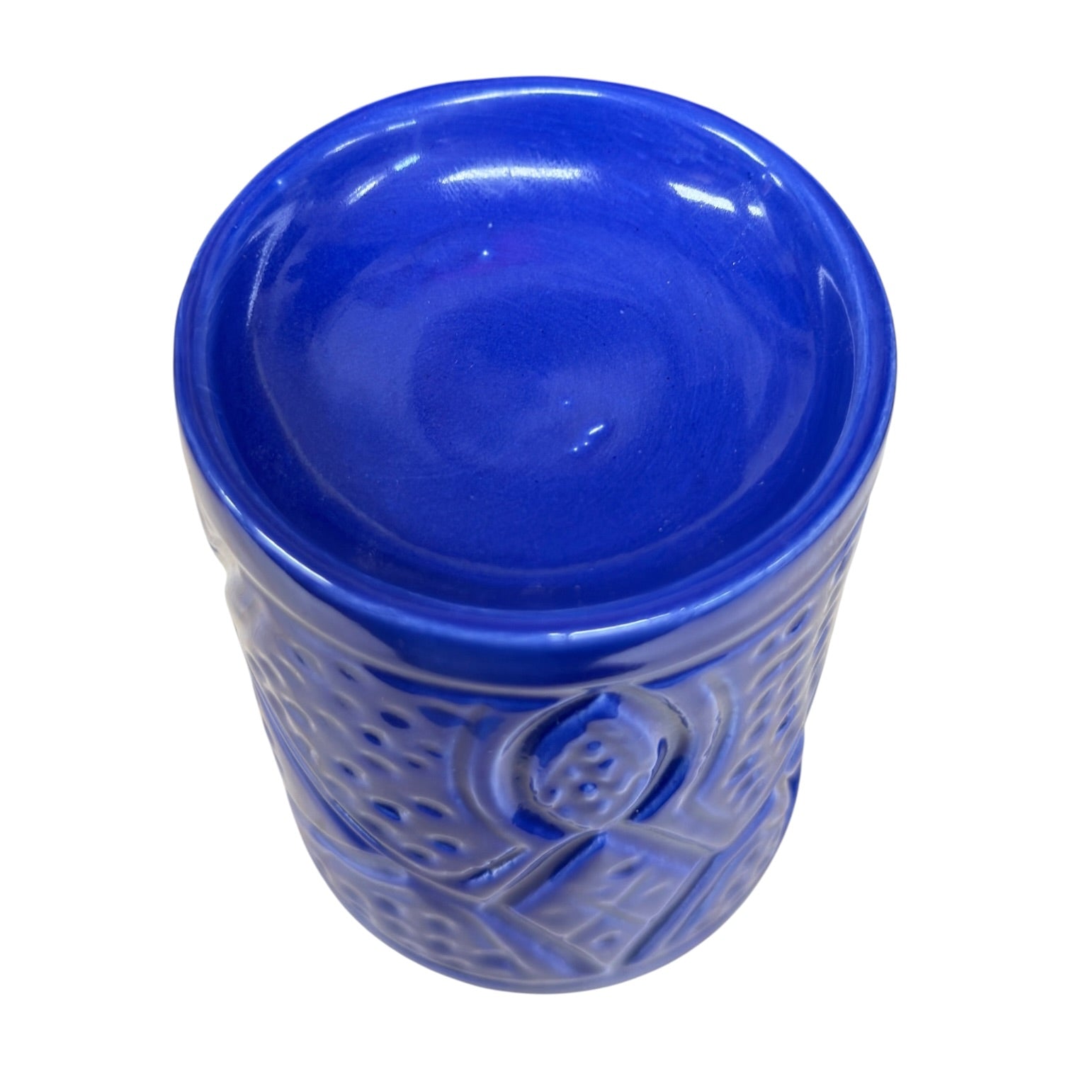 Handcrafted Moroccan Ceramic Aroma Burner – Embossed Design